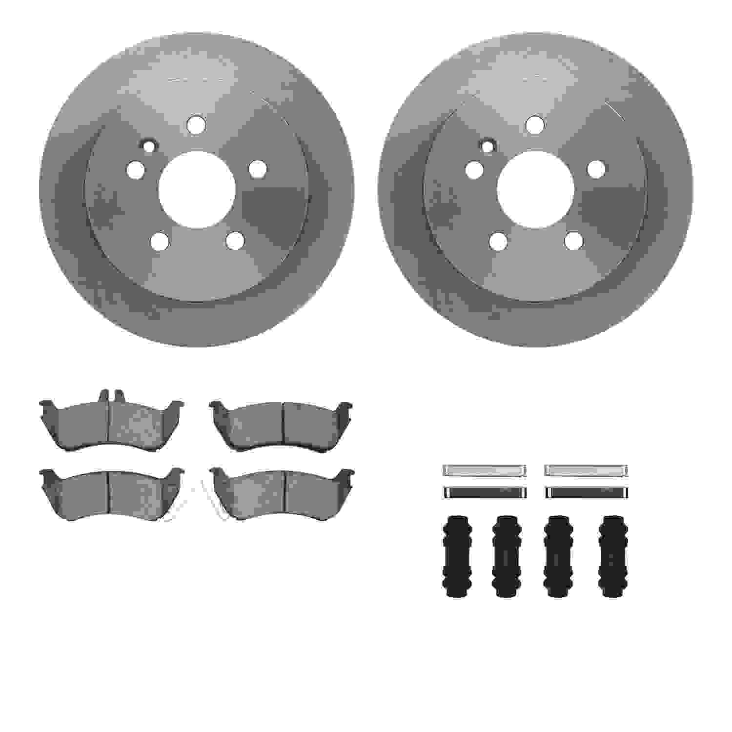 Dynamic Friction Company Disc Brake Pad and Rotor / Drum Brake Shoe and Drum Kit 6312-63097