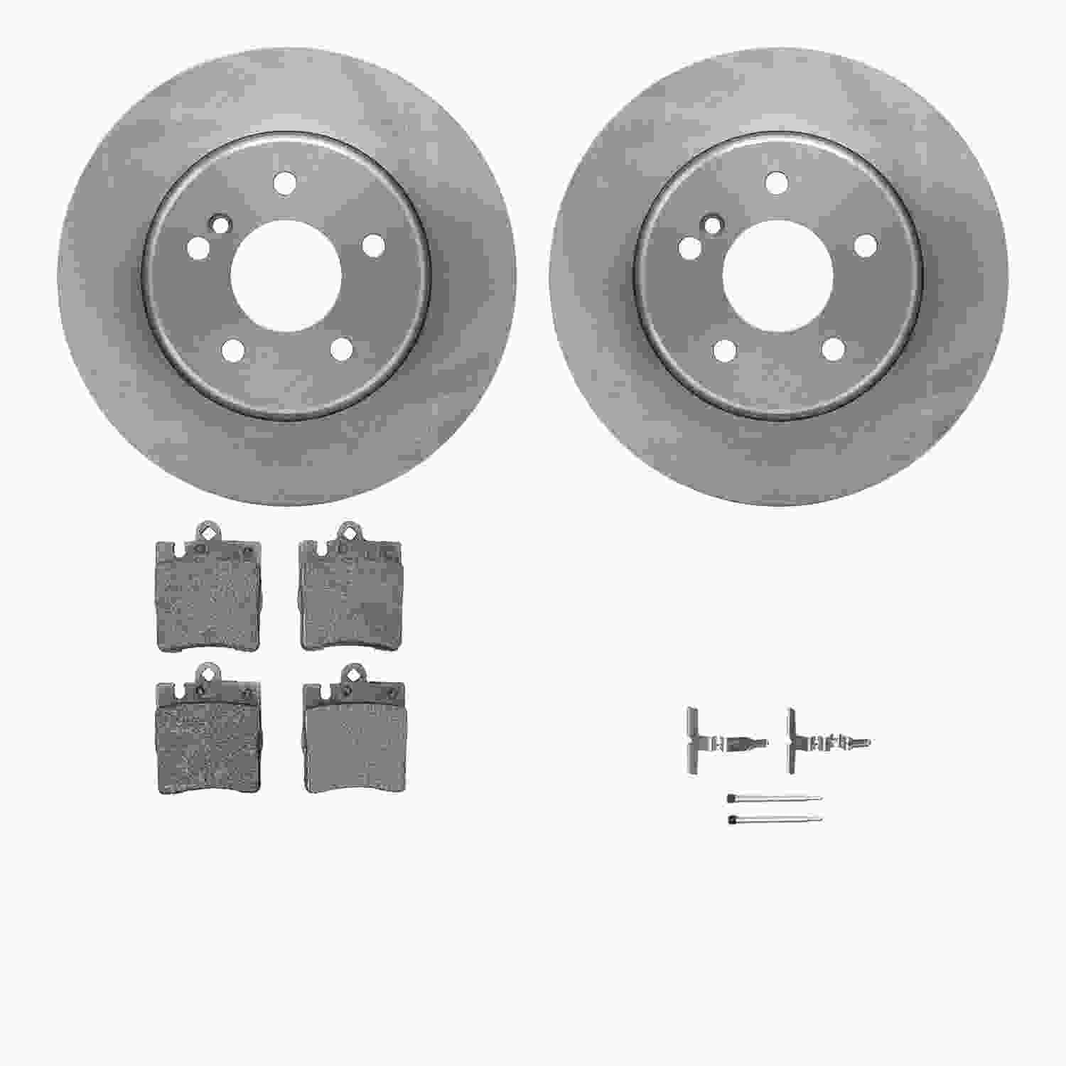 Dynamic Friction Company Disc Brake Pad and Rotor / Drum Brake Shoe and Drum Kit 6312-63098