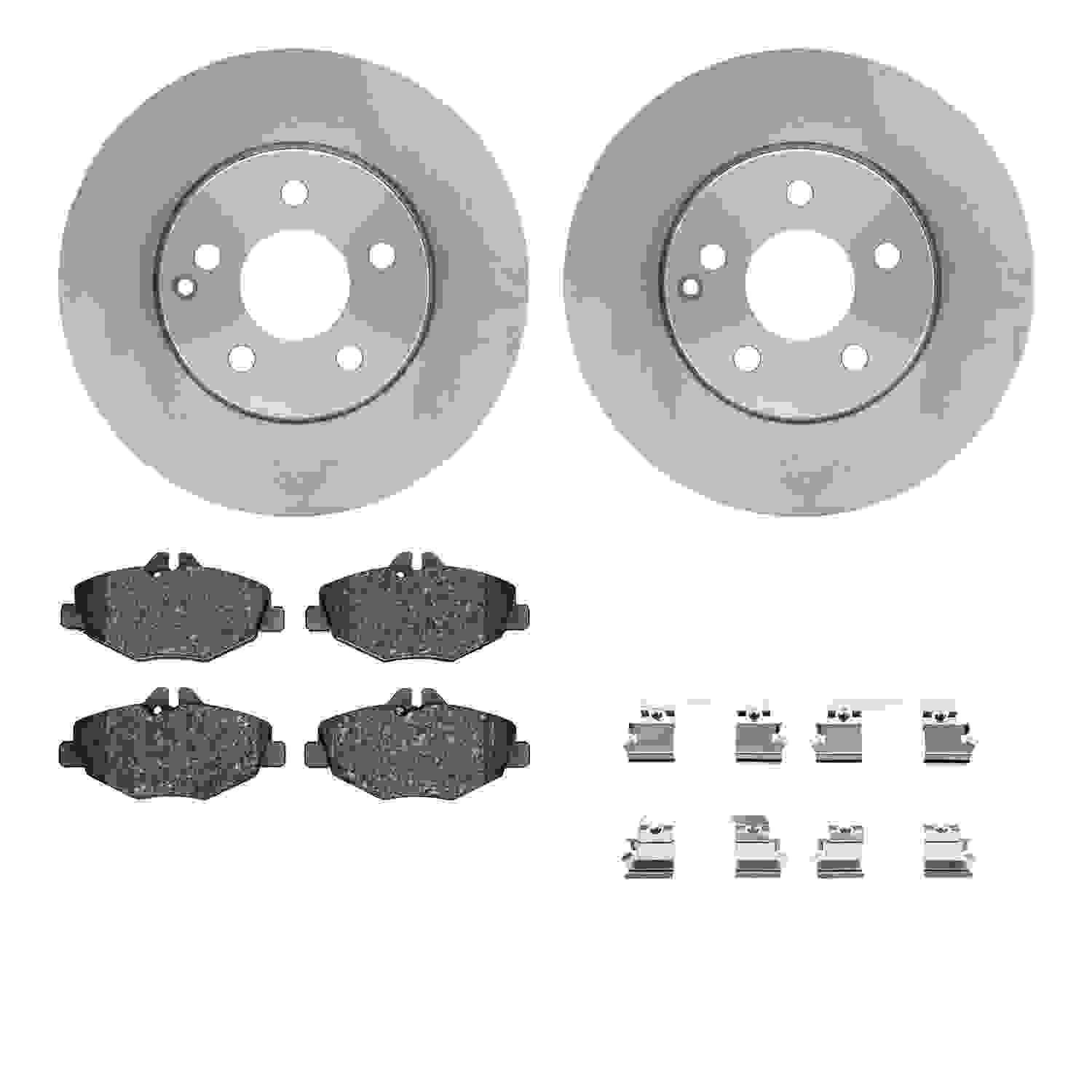 Dynamic Friction Company Disc Brake Pad and Rotor / Drum Brake Shoe and Drum Kit 6312-63123