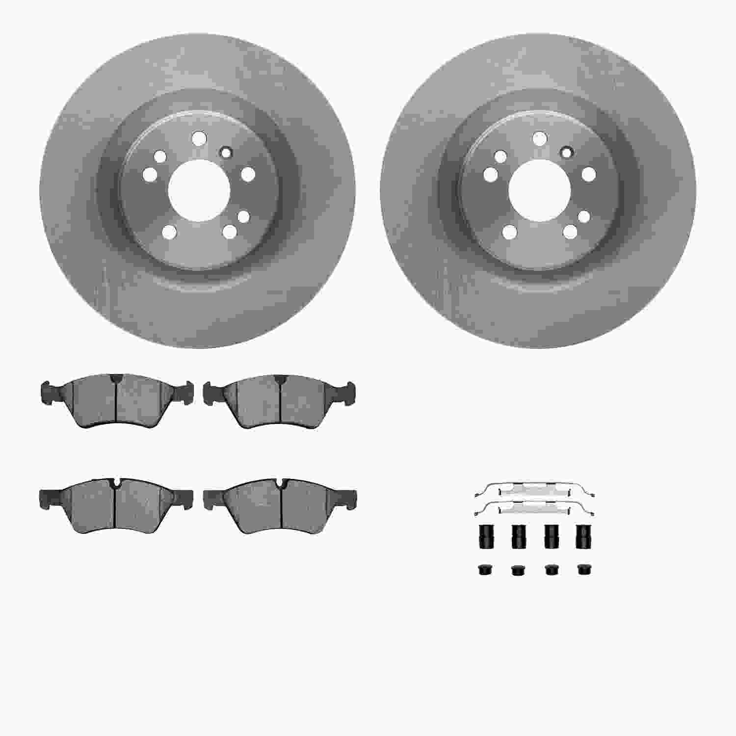 Dynamic Friction Company Disc Brake Pad and Rotor / Drum Brake Shoe and Drum Kit 6312-63132