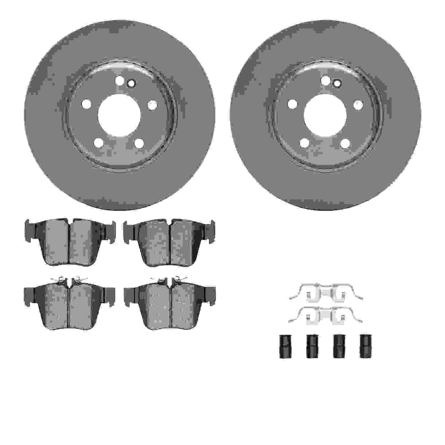 Dynamic Friction Company Disc Brake Pad and Rotor / Drum Brake Shoe and Drum Kit 6312-63192