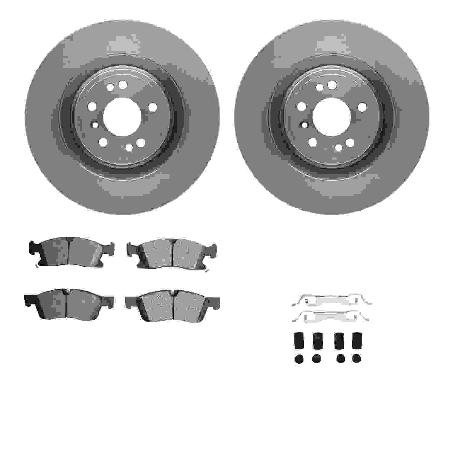 Dynamic Friction Company Disc Brake Pad and Rotor / Drum Brake Shoe and Drum Kit 6312-63194