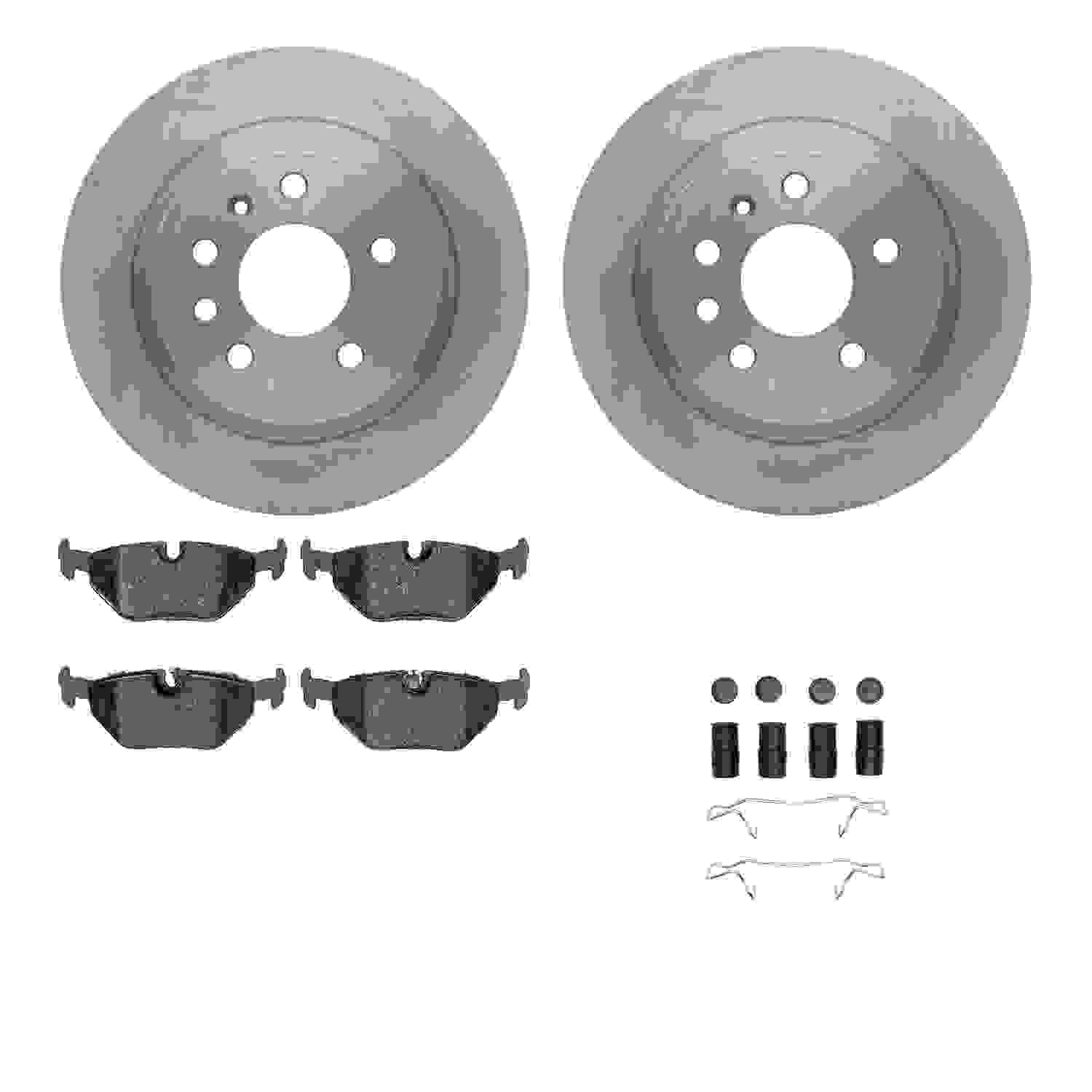 Dynamic Friction Company Disc Brake Pad and Rotor / Drum Brake Shoe and Drum Kit 6312-65010