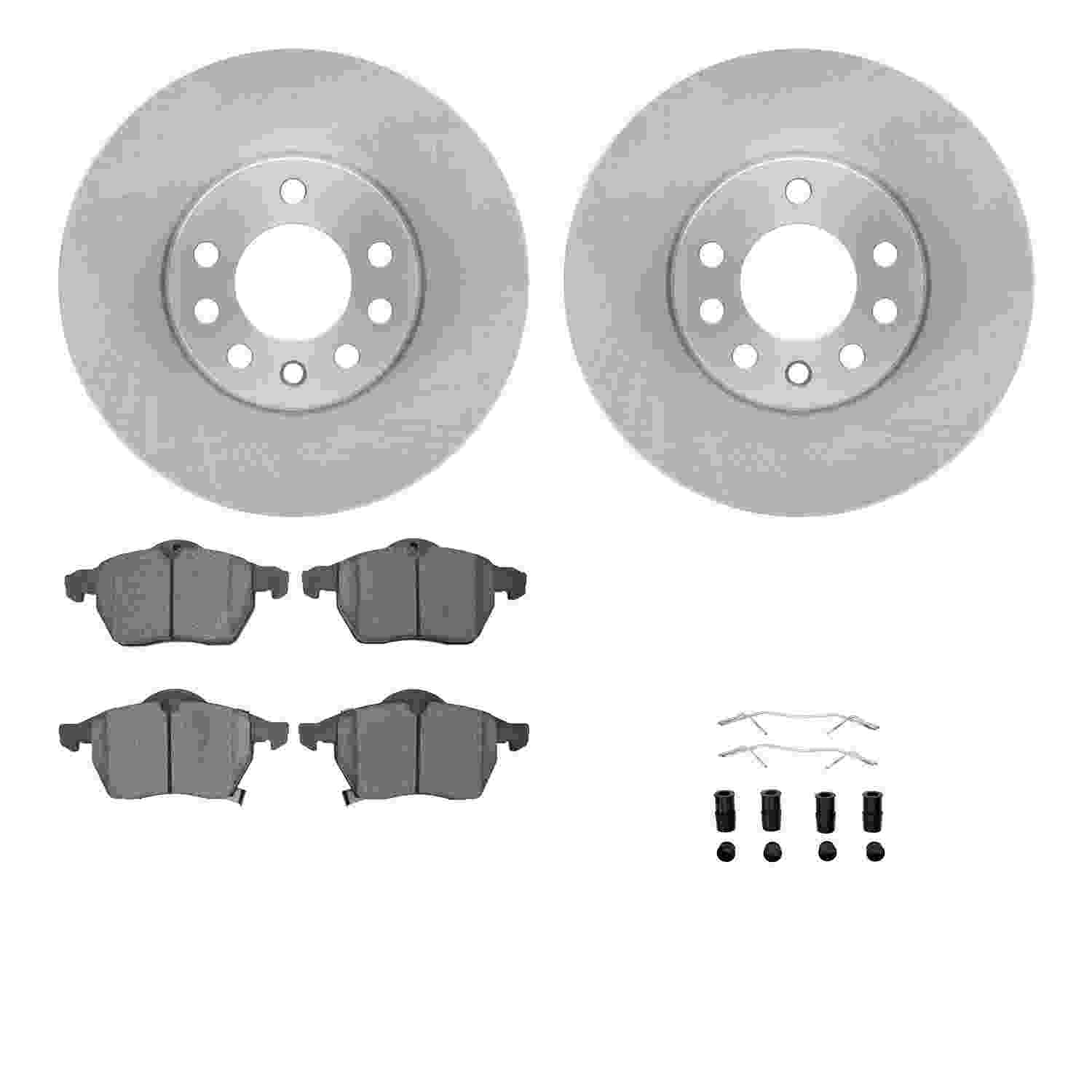 Dynamic Friction Company Disc Brake Pad and Rotor / Drum Brake Shoe and Drum Kit 6312-65014