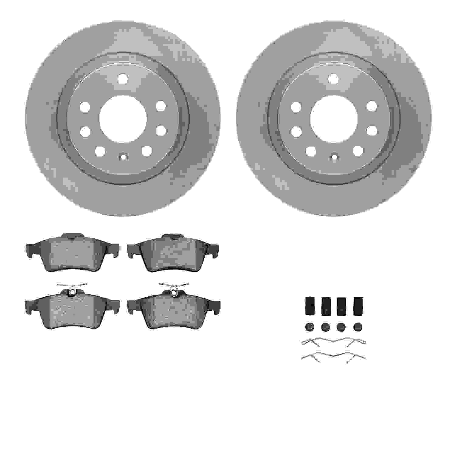 Dynamic Friction Company Disc Brake Pad and Rotor / Drum Brake Shoe and Drum Kit 6312-65023