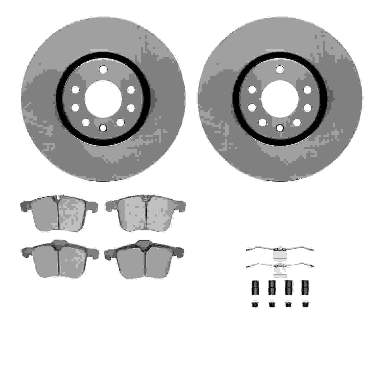 Dynamic Friction Company Disc Brake Pad and Rotor / Drum Brake Shoe and Drum Kit 6312-65026