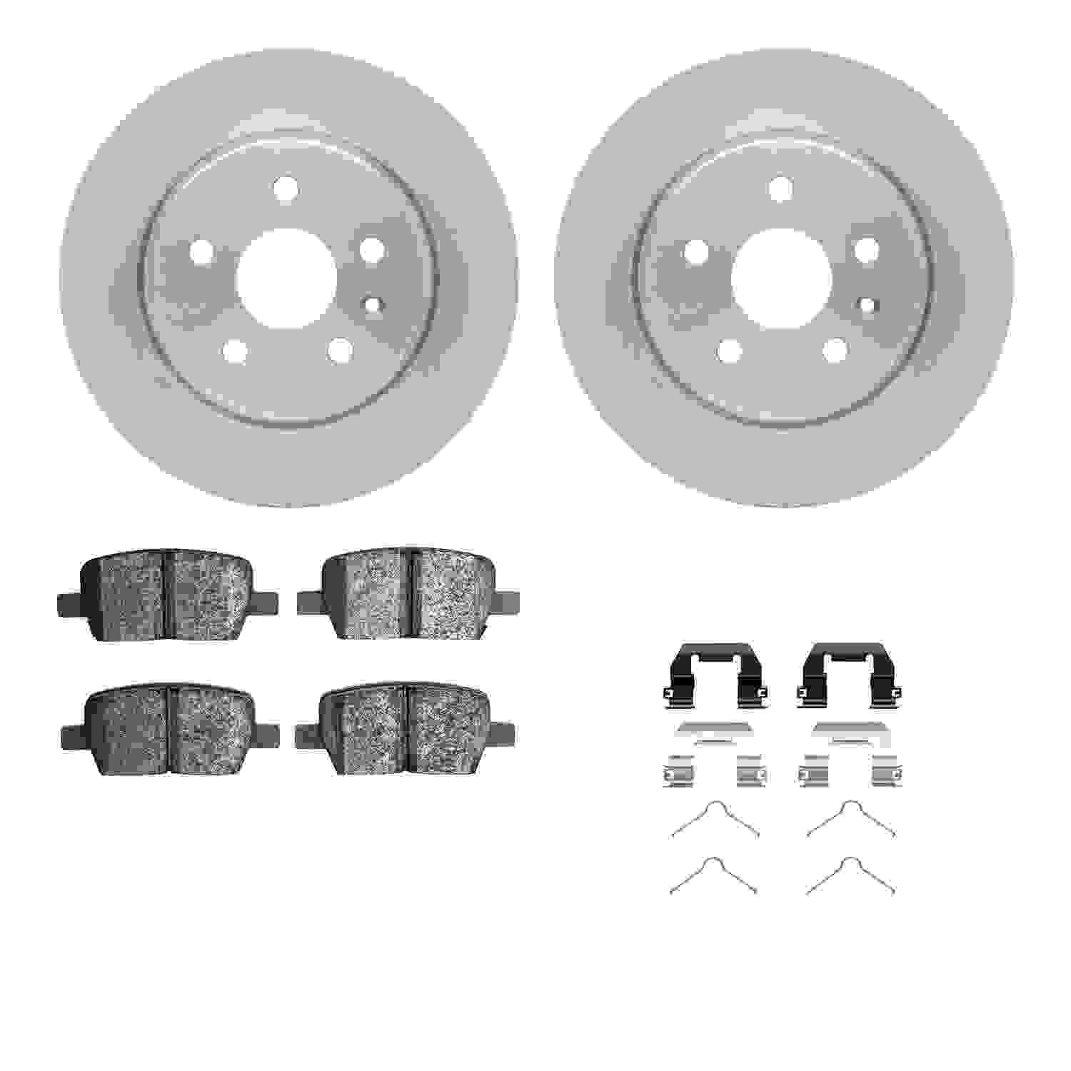 Dynamic Friction Company Disc Brake Pad and Rotor / Drum Brake Shoe and Drum Kit 6312-65029