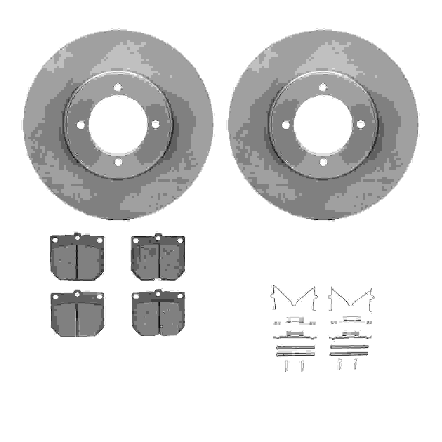 Dynamic Friction Company Disc Brake Pad and Rotor / Drum Brake Shoe and Drum Kit 6312-67007