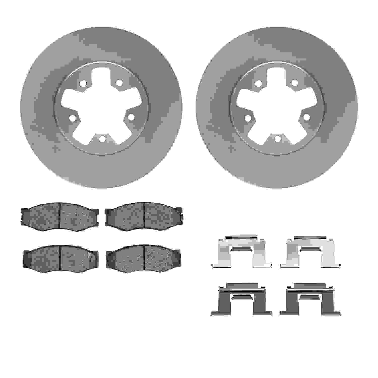 Dynamic Friction Company Disc Brake Pad and Rotor / Drum Brake Shoe and Drum Kit 6312-67017