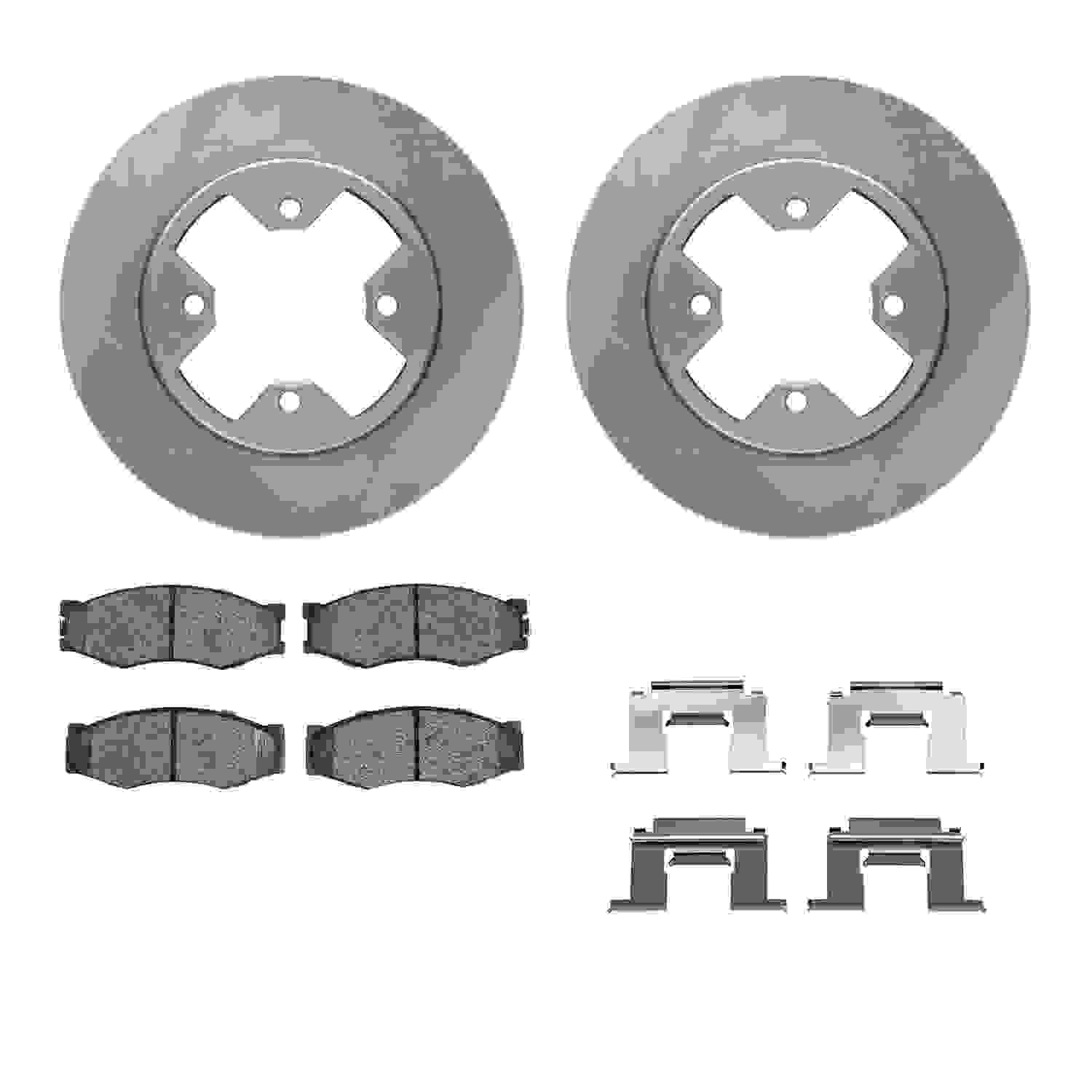 Dynamic Friction Company Disc Brake Pad and Rotor / Drum Brake Shoe and Drum Kit 6312-67021