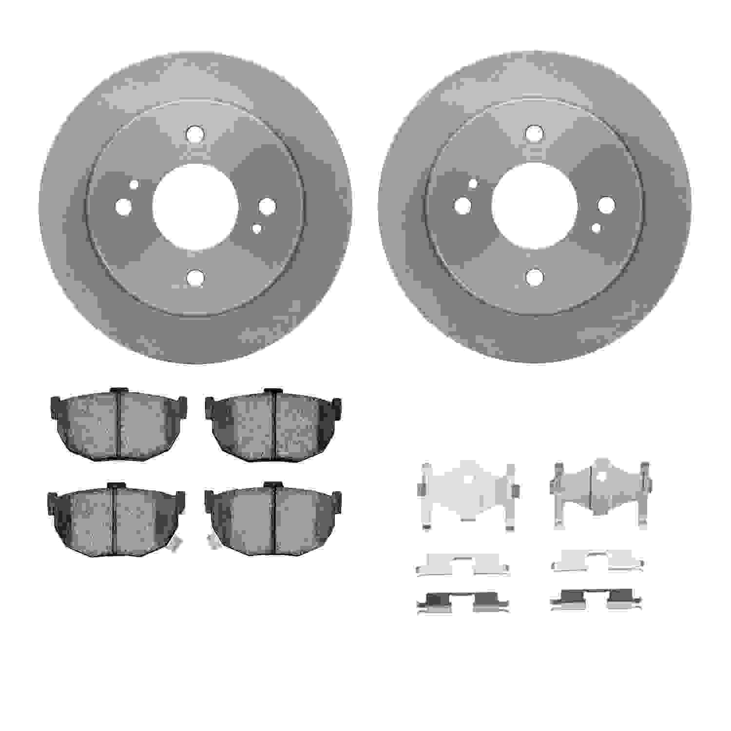 Dynamic Friction Company Disc Brake Pad and Rotor / Drum Brake Shoe and Drum Kit 6312-67047