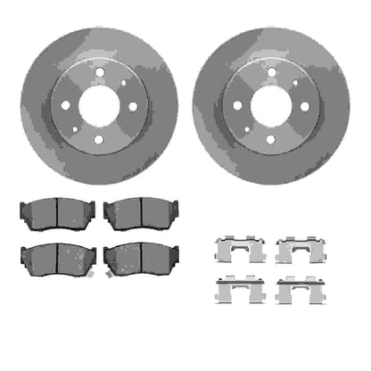 Dynamic Friction Company Disc Brake Pad and Rotor / Drum Brake Shoe and Drum Kit 6312-67061