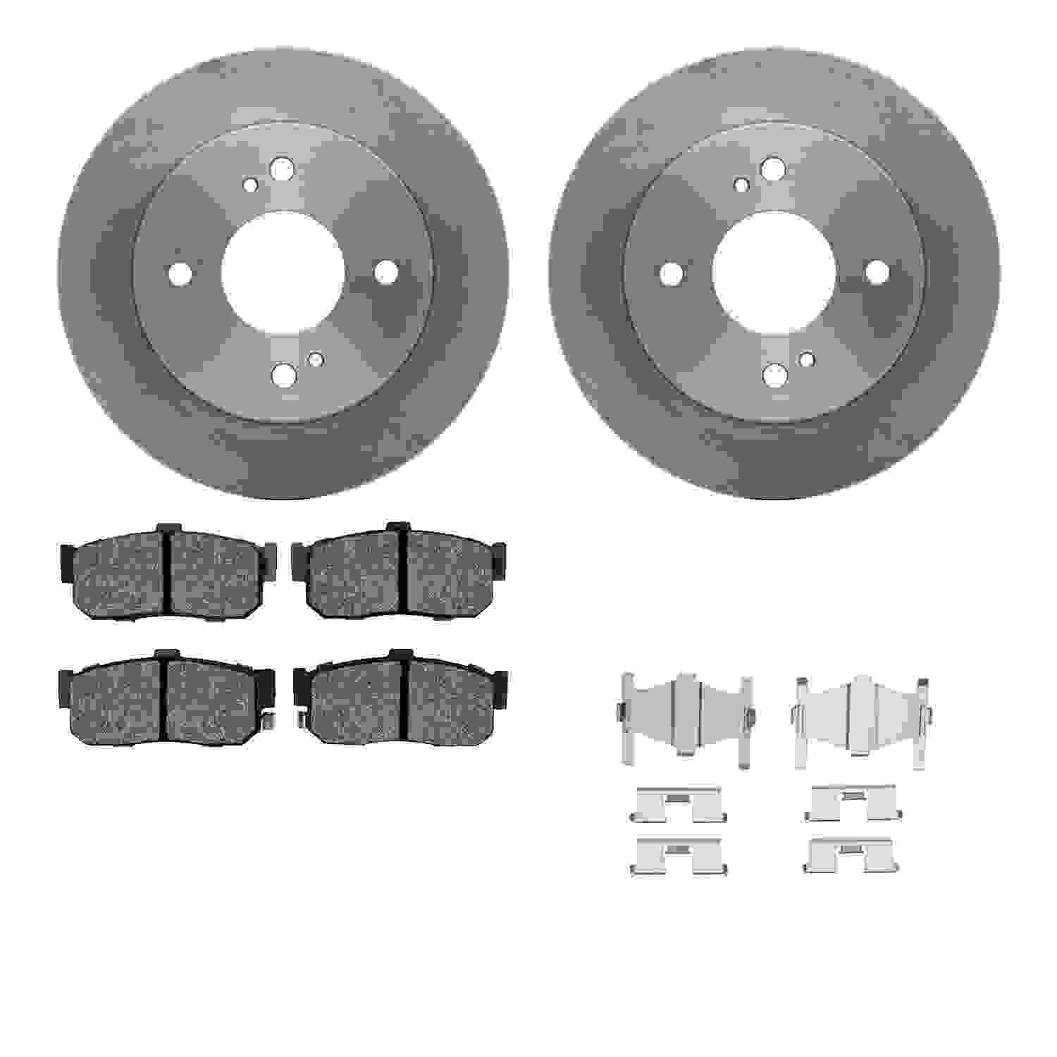 Dynamic Friction Company Disc Brake Pad and Rotor / Drum Brake Shoe and Drum Kit 6312-67065