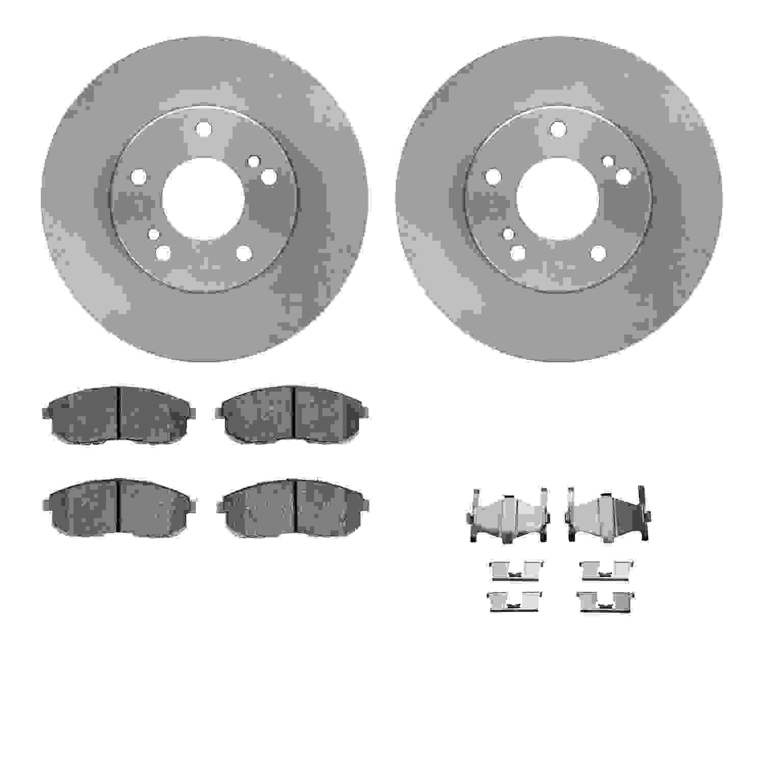 Dynamic Friction Company Disc Brake Pad and Rotor / Drum Brake Shoe and Drum Kit 6312-67072