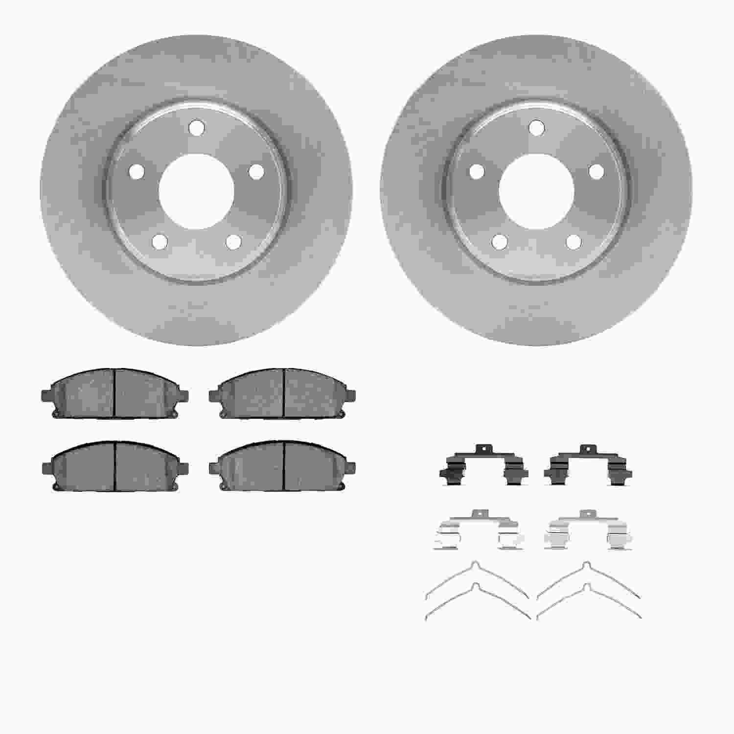 Dynamic Friction Company Disc Brake Pad and Rotor / Drum Brake Shoe and Drum Kit 6312-67079