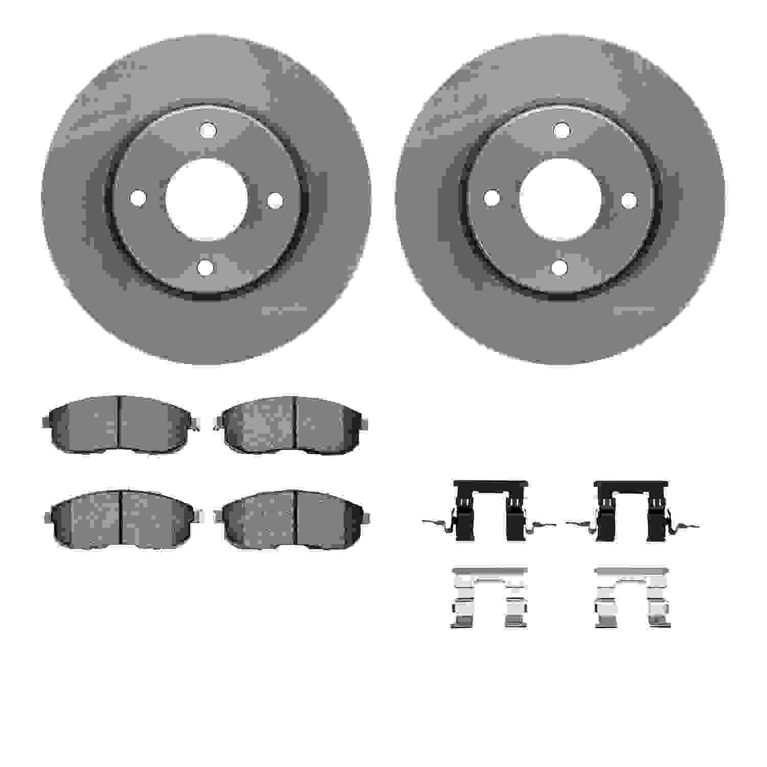 Dynamic Friction Company Disc Brake Pad and Rotor / Drum Brake Shoe and Drum Kit 6312-67082