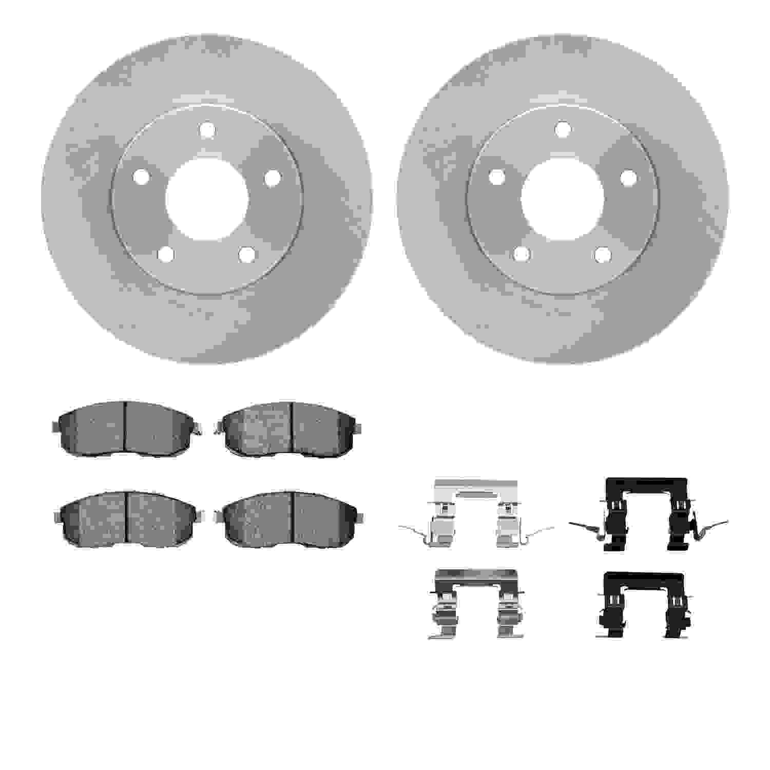 Dynamic Friction Company Disc Brake Pad and Rotor / Drum Brake Shoe and Drum Kit 6312-67083