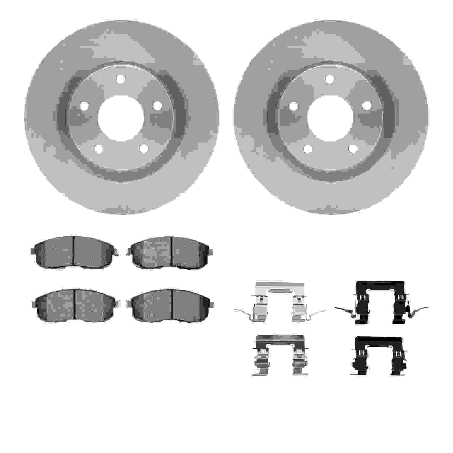 Dynamic Friction Company Disc Brake Pad and Rotor / Drum Brake Shoe and Drum Kit 6312-67084