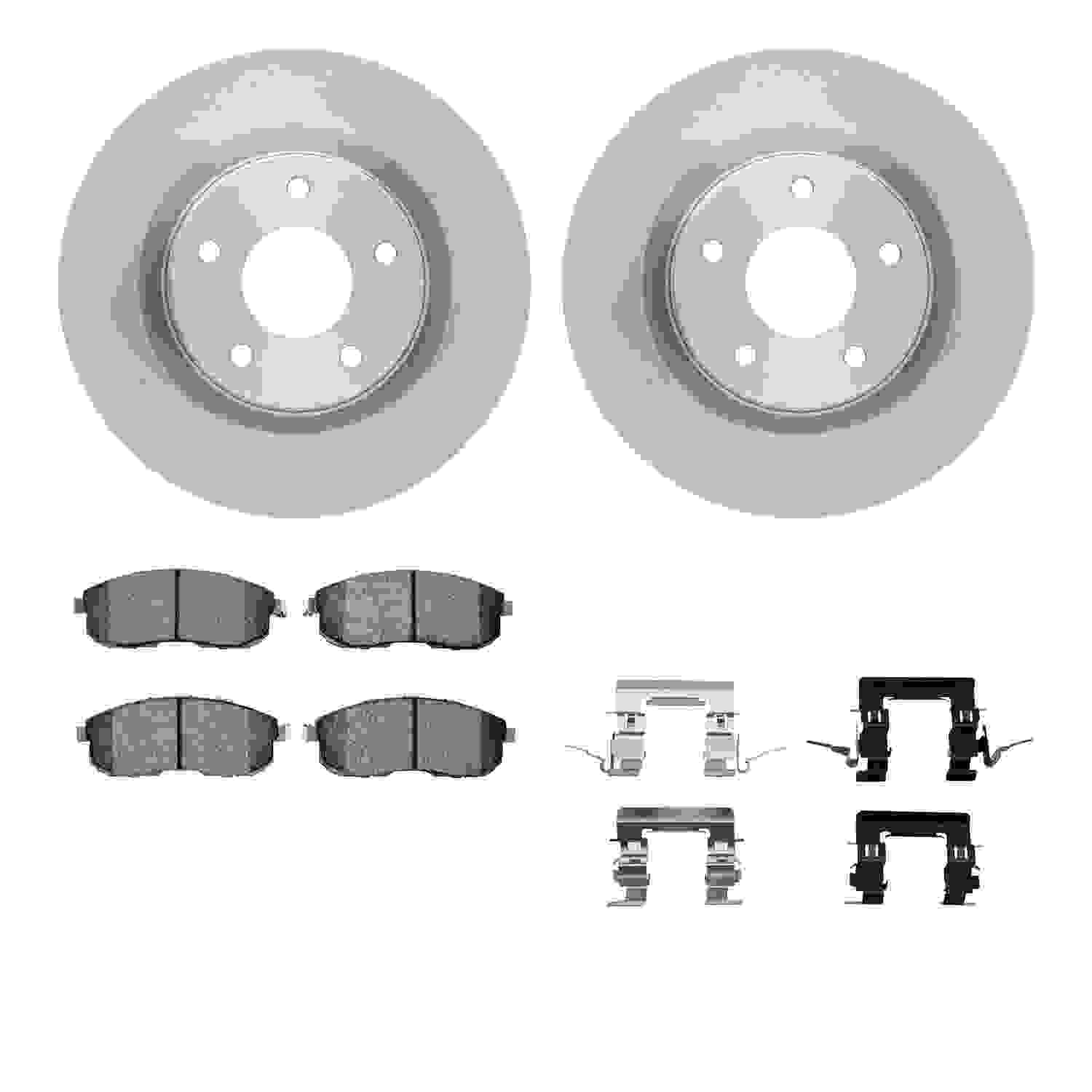 Dynamic Friction Company Disc Brake Pad and Rotor / Drum Brake Shoe and Drum Kit 6312-67086