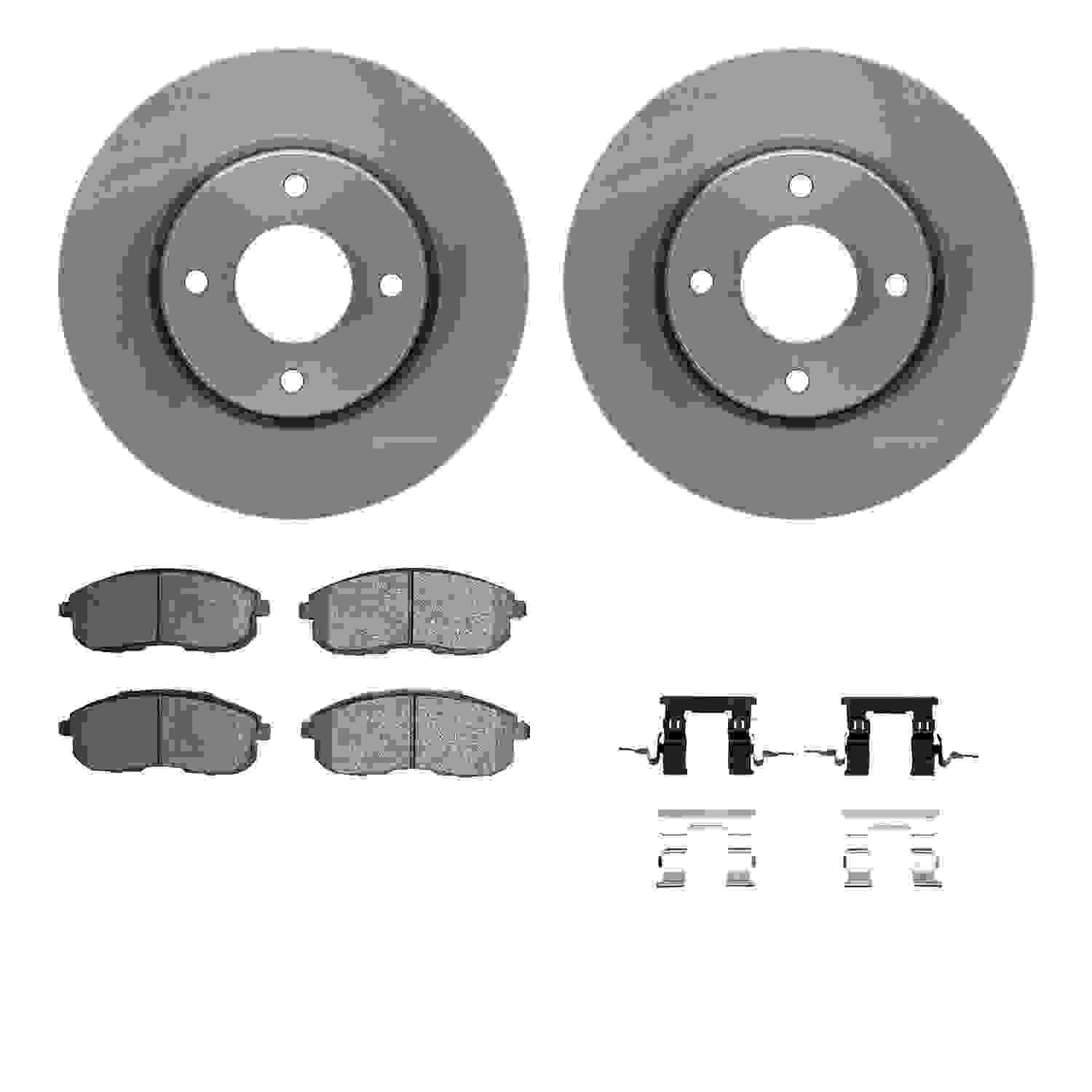 Dynamic Friction Company Disc Brake Pad and Rotor / Drum Brake Shoe and Drum Kit 6312-67088