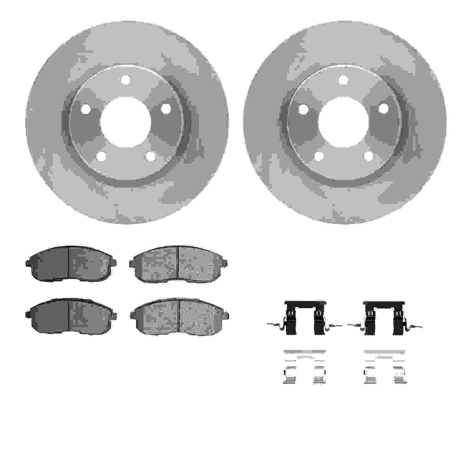 Dynamic Friction Company Disc Brake Pad and Rotor / Drum Brake Shoe and Drum Kit 6312-67089