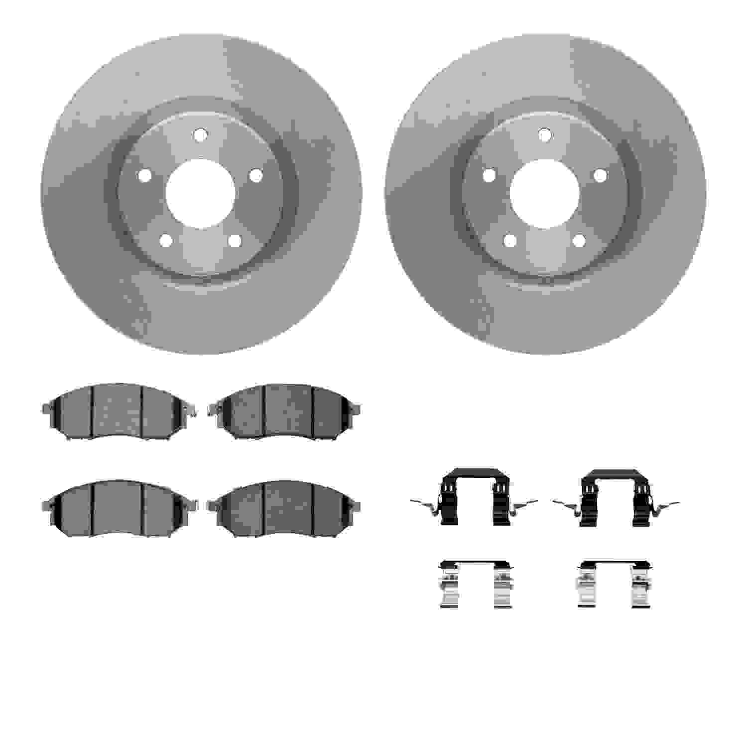 Dynamic Friction Company Disc Brake Pad and Rotor / Drum Brake Shoe and Drum Kit 6312-67092