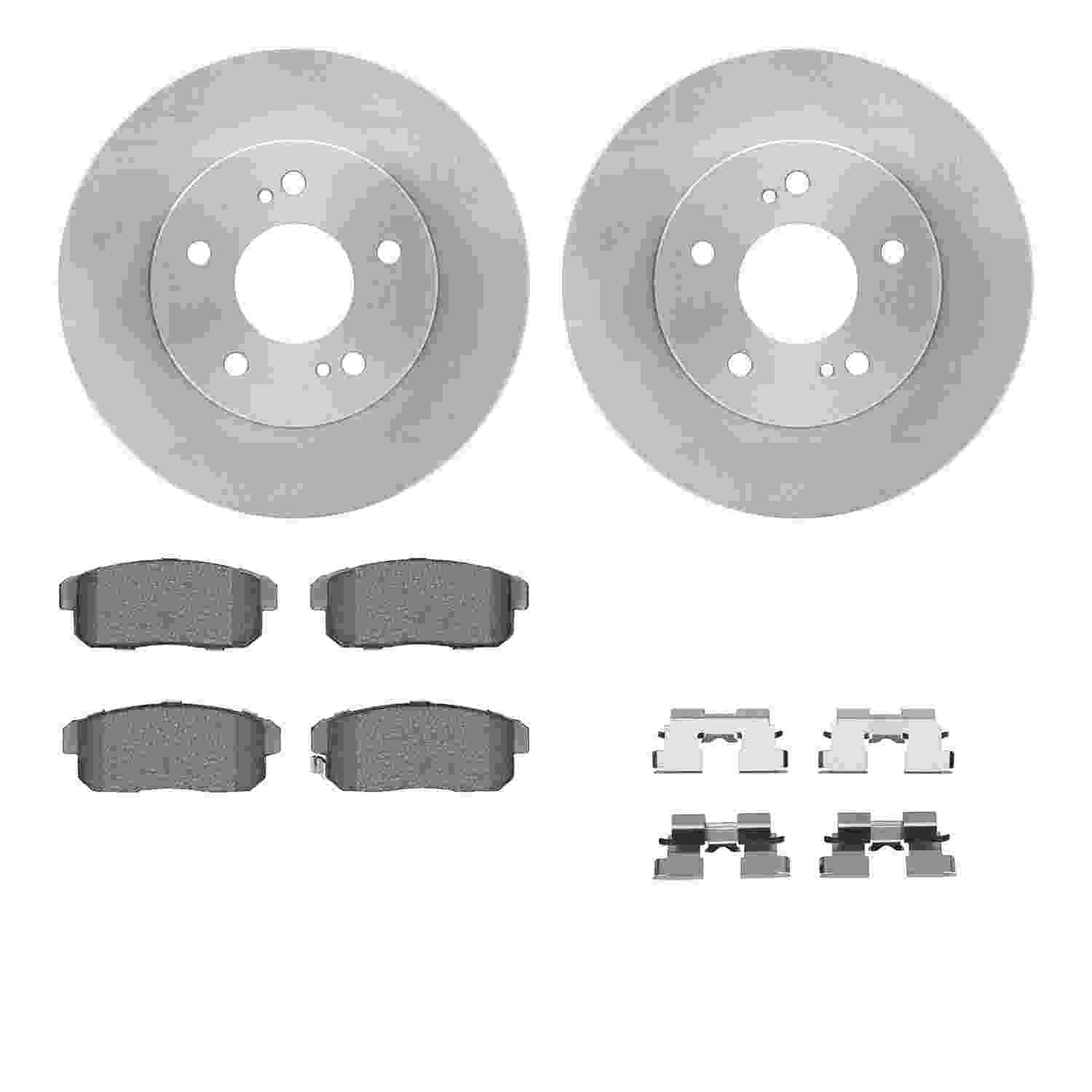 Dynamic Friction Company Disc Brake Pad and Rotor / Drum Brake Shoe and Drum Kit 6312-67096