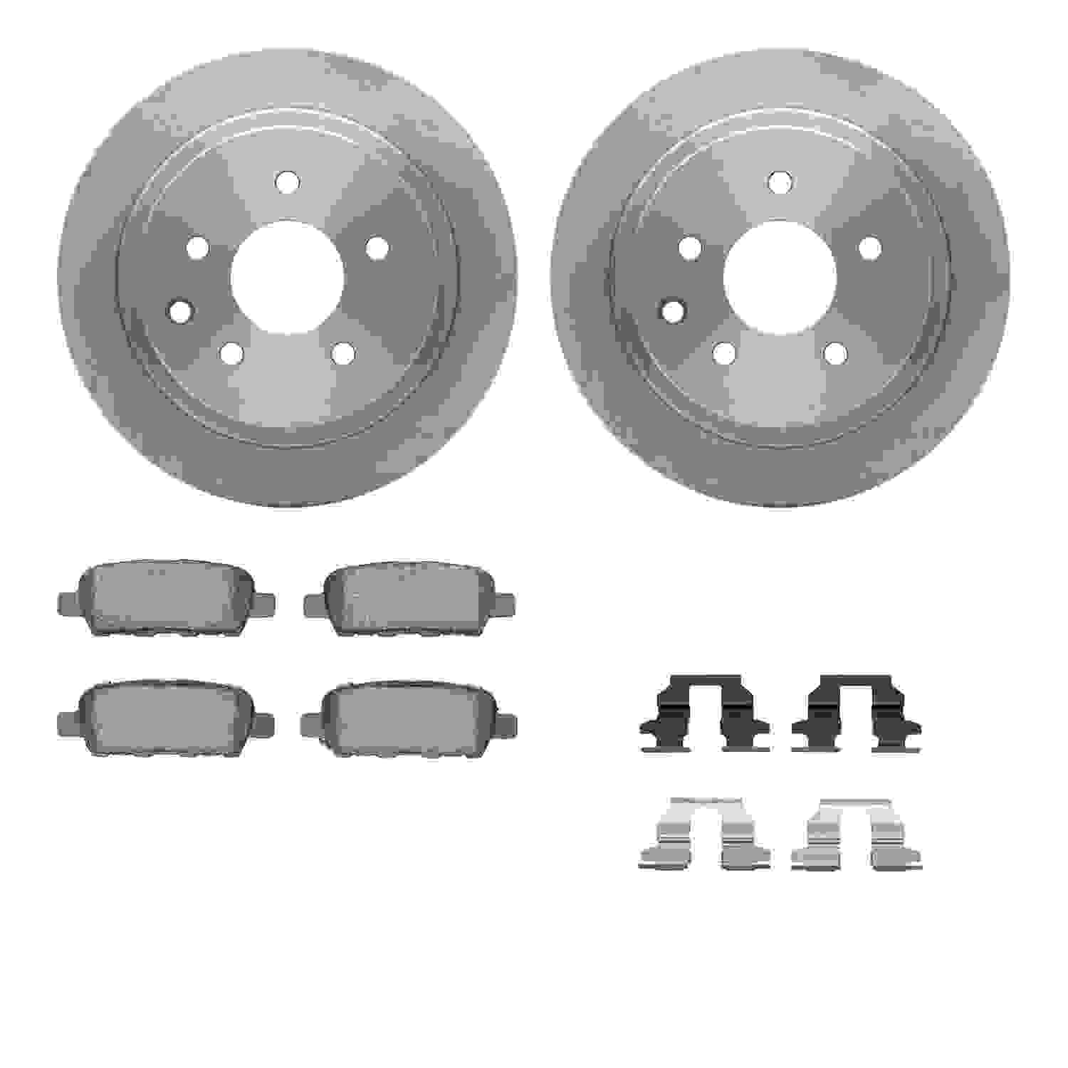 Dynamic Friction Company Disc Brake Pad and Rotor / Drum Brake Shoe and Drum Kit 6312-67098