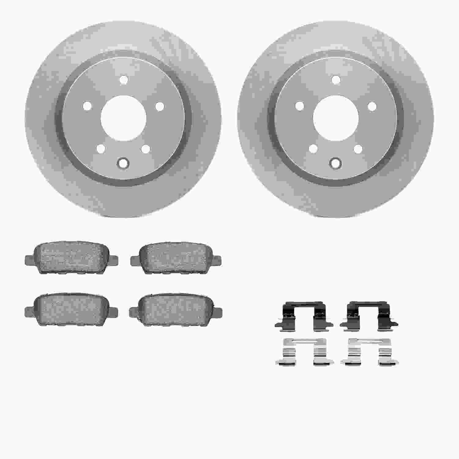 Dynamic Friction Company Disc Brake Pad and Rotor / Drum Brake Shoe and Drum Kit 6312-67100