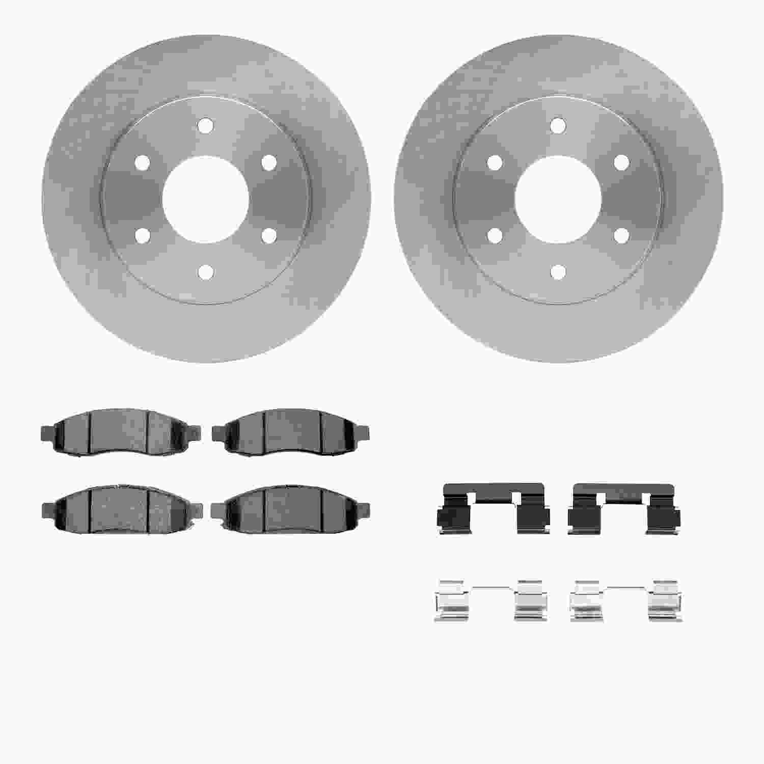 Dynamic Friction Company Disc Brake Pad and Rotor / Drum Brake Shoe and Drum Kit 6312-67112