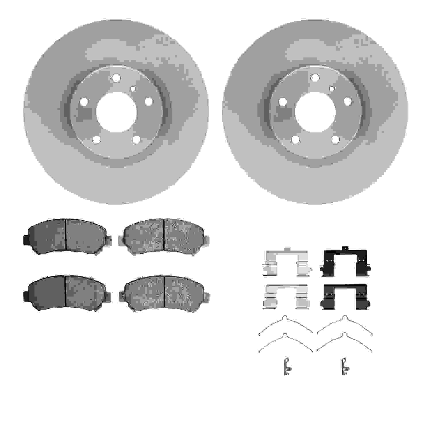 Dynamic Friction Company Disc Brake Pad and Rotor / Drum Brake Shoe and Drum Kit 6312-67115