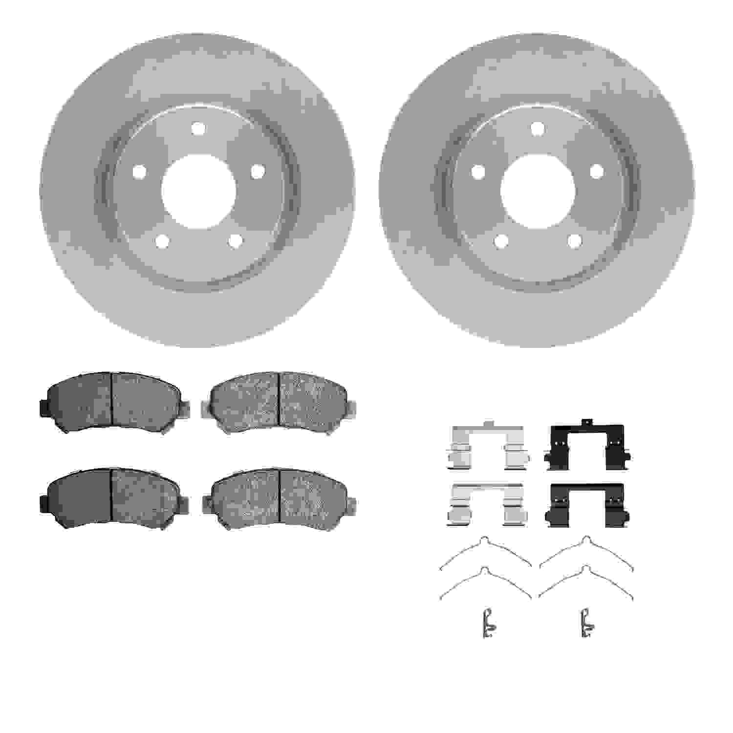 Dynamic Friction Company Disc Brake Pad and Rotor / Drum Brake Shoe and Drum Kit 6312-67116