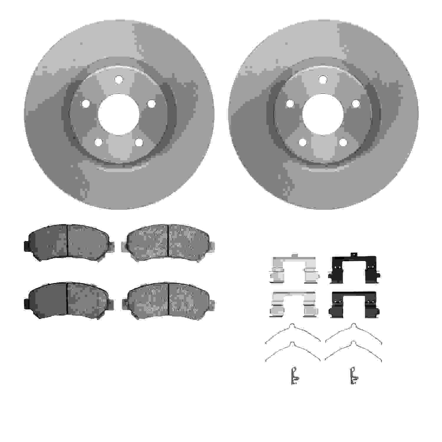 Dynamic Friction Company Disc Brake Pad and Rotor / Drum Brake Shoe and Drum Kit 6312-67117