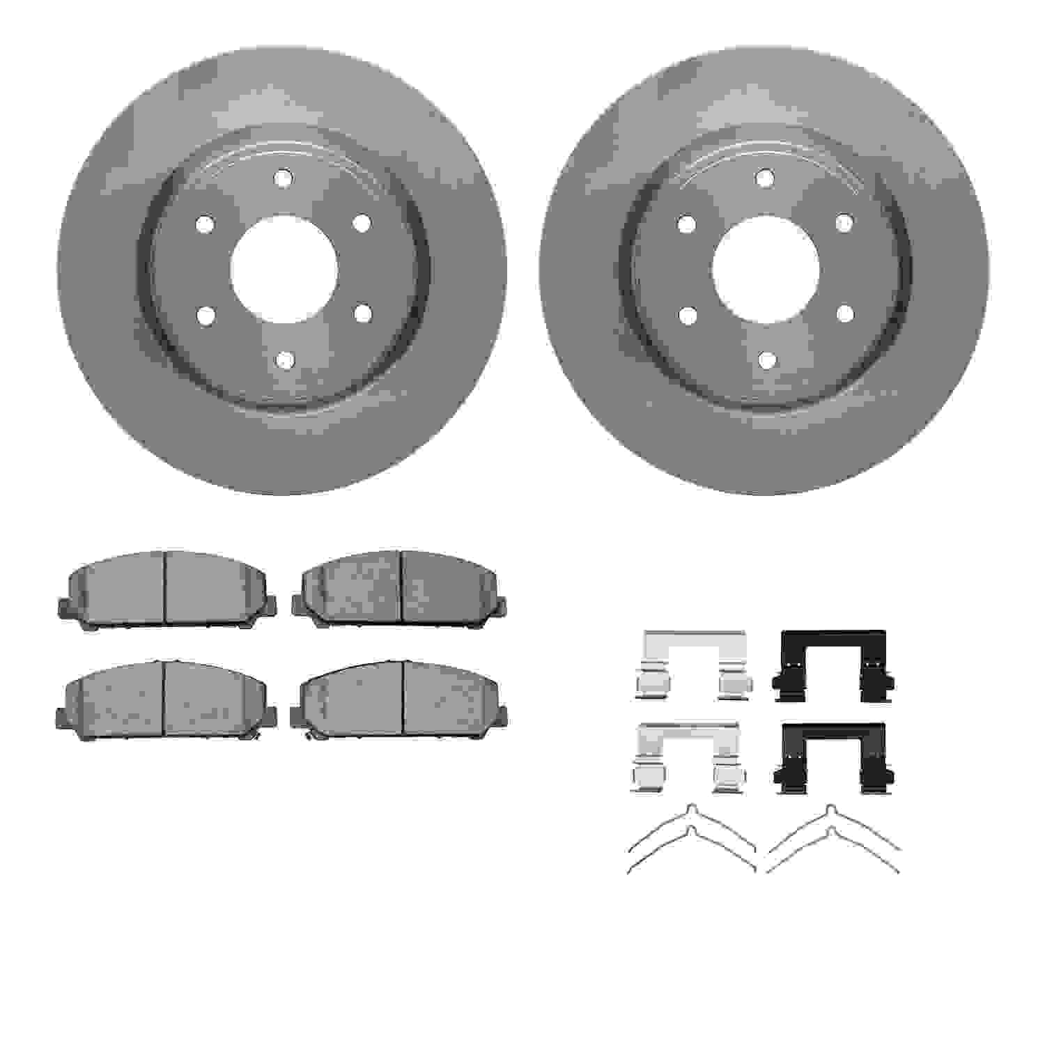 Dynamic Friction Company Disc Brake Pad and Rotor / Drum Brake Shoe and Drum Kit 6312-67118