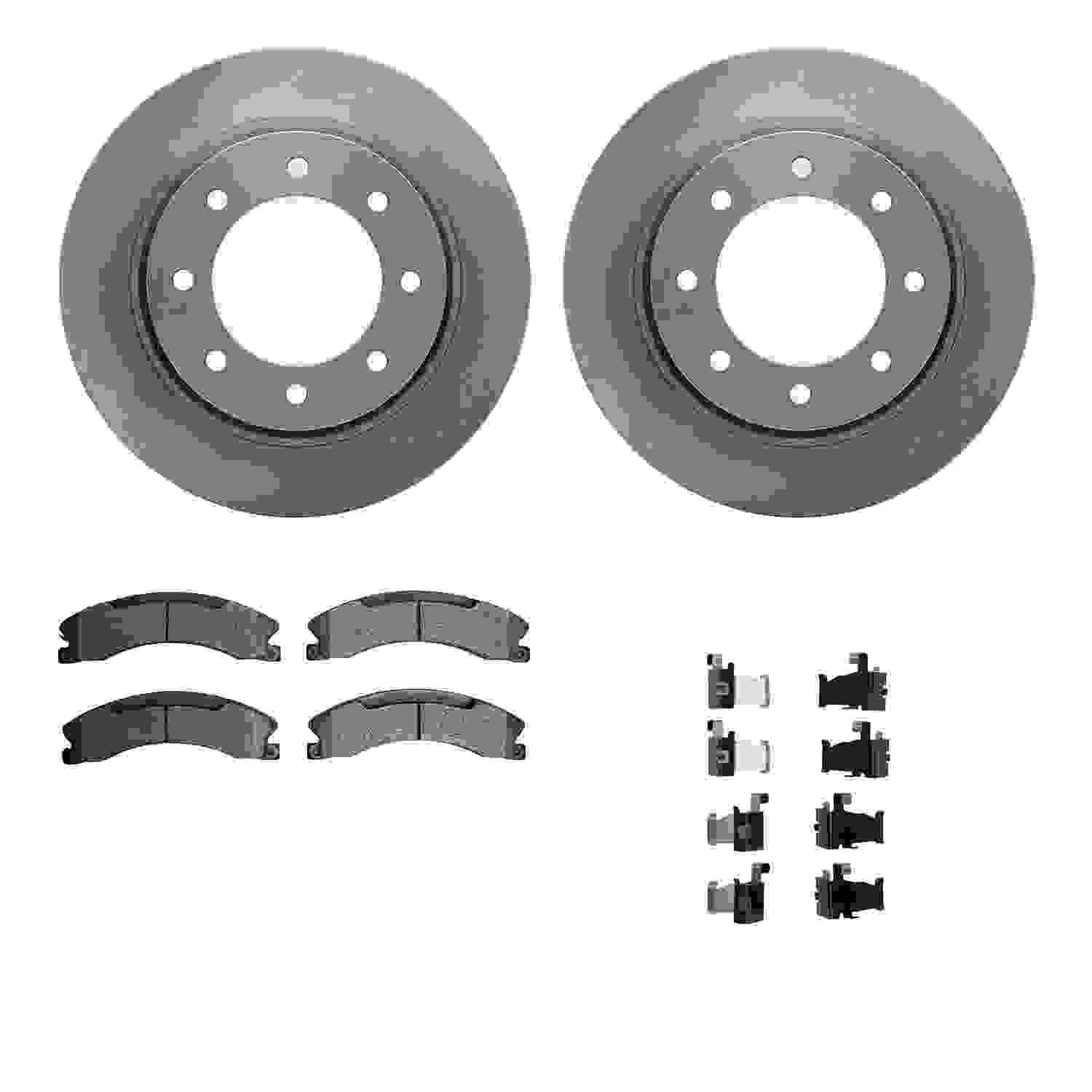 Dynamic Friction Company Disc Brake Pad and Rotor / Drum Brake Shoe and Drum Kit 6312-67120