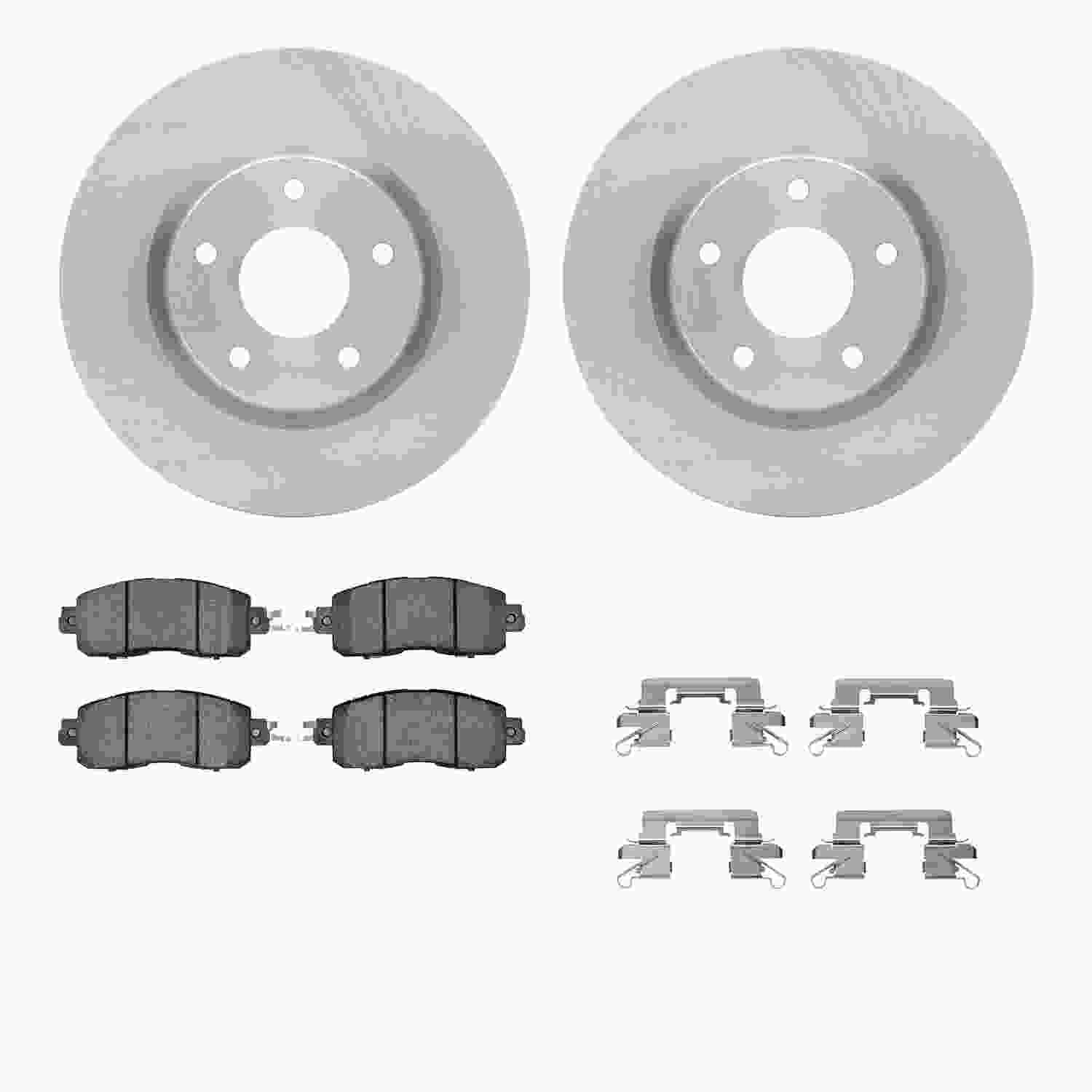 Dynamic Friction Company Disc Brake Pad and Rotor / Drum Brake Shoe and Drum Kit 6312-67126