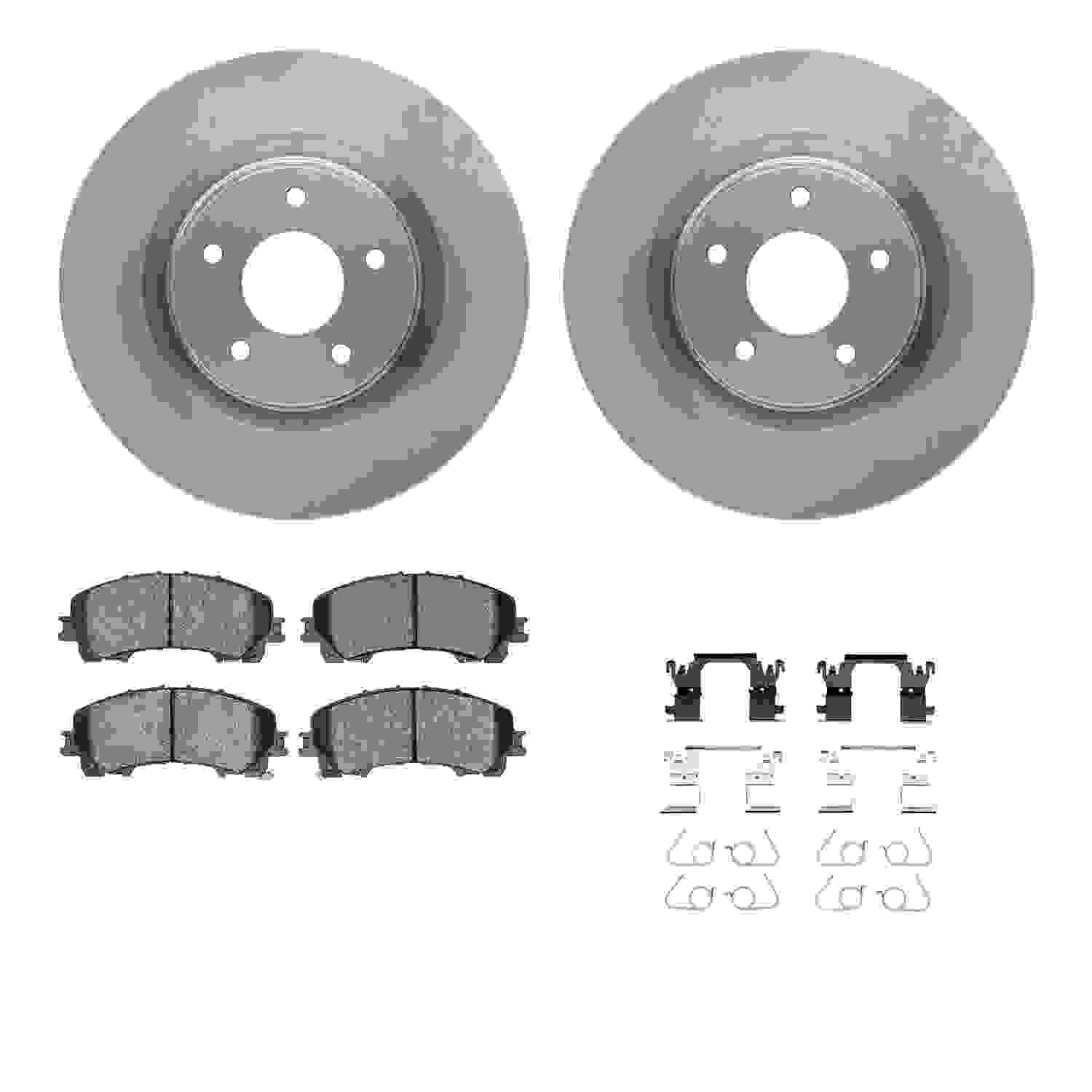 Dynamic Friction Company Disc Brake Pad and Rotor / Drum Brake Shoe and Drum Kit 6312-67129