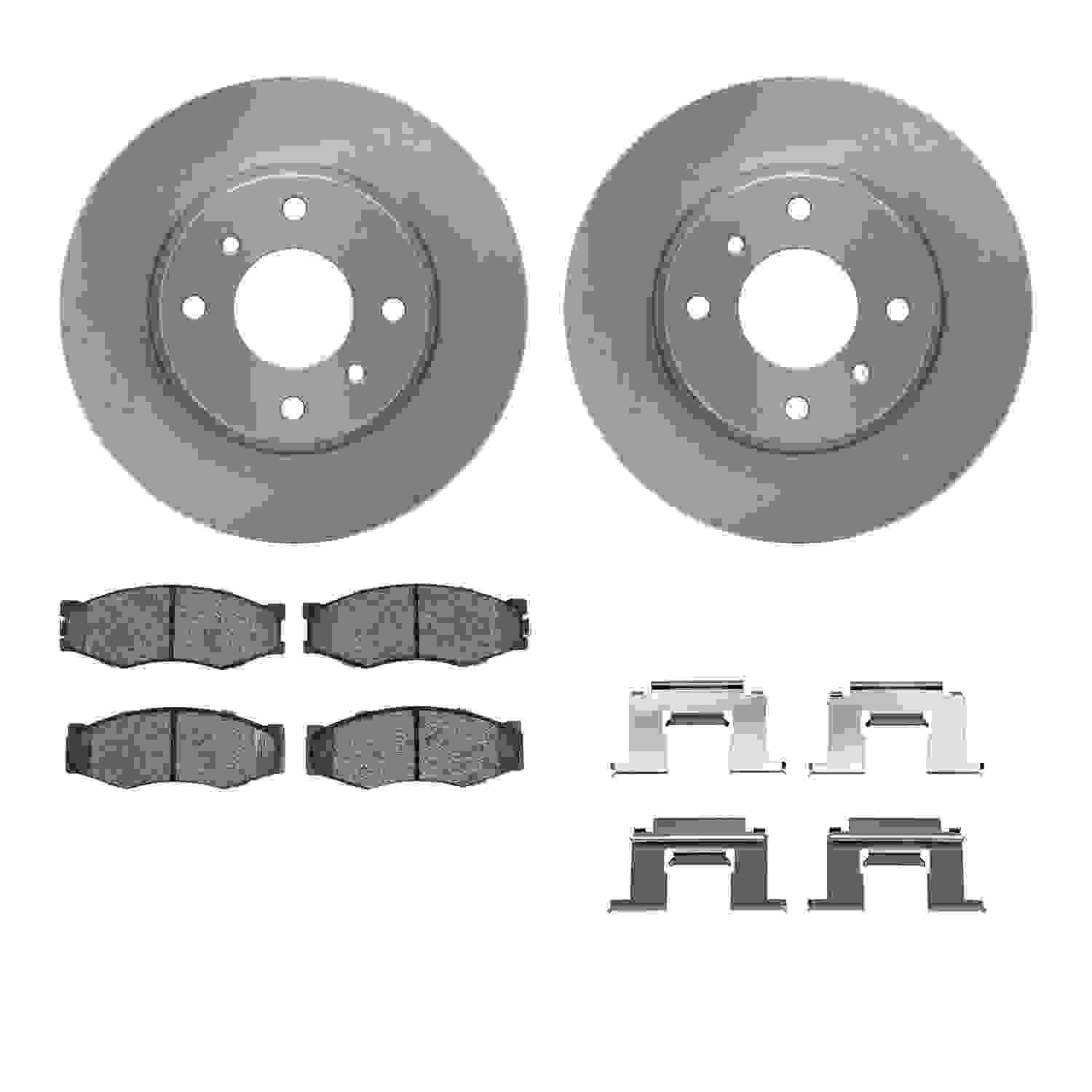 Dynamic Friction Company Disc Brake Pad and Rotor / Drum Brake Shoe and Drum Kit 6312-68001