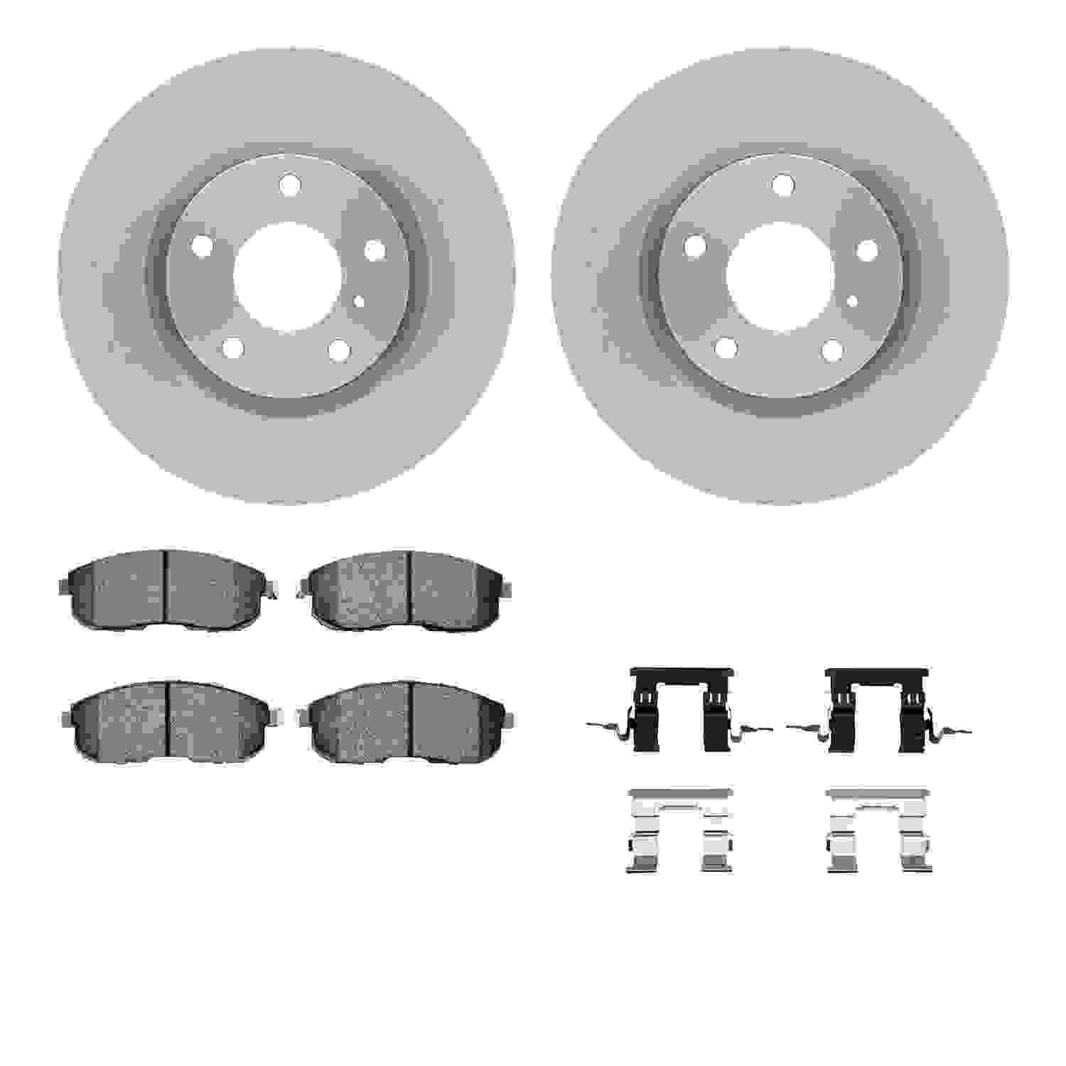 Dynamic Friction Company Disc Brake Pad and Rotor / Drum Brake Shoe and Drum Kit 6312-68009