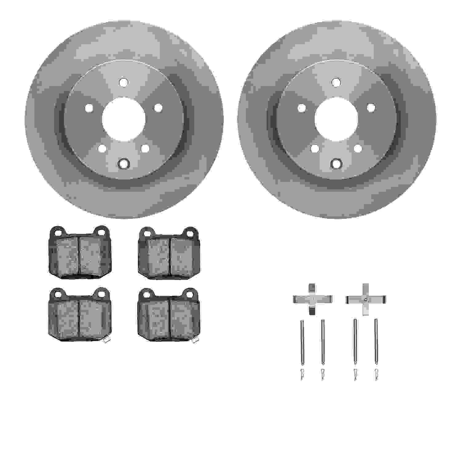 Dynamic Friction Company Disc Brake Pad and Rotor / Drum Brake Shoe and Drum Kit 6312-68013