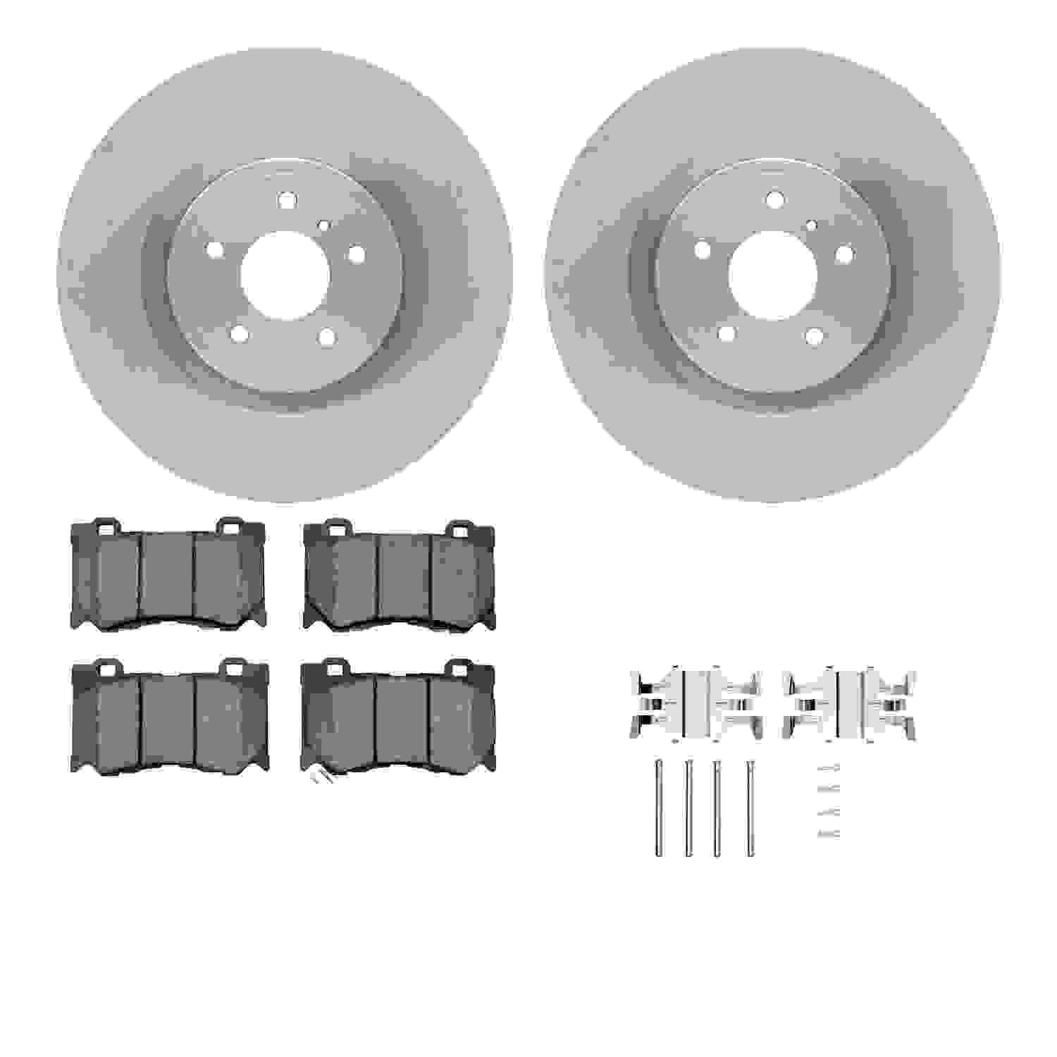 Dynamic Friction Company Disc Brake Pad and Rotor / Drum Brake Shoe and Drum Kit 6312-68015