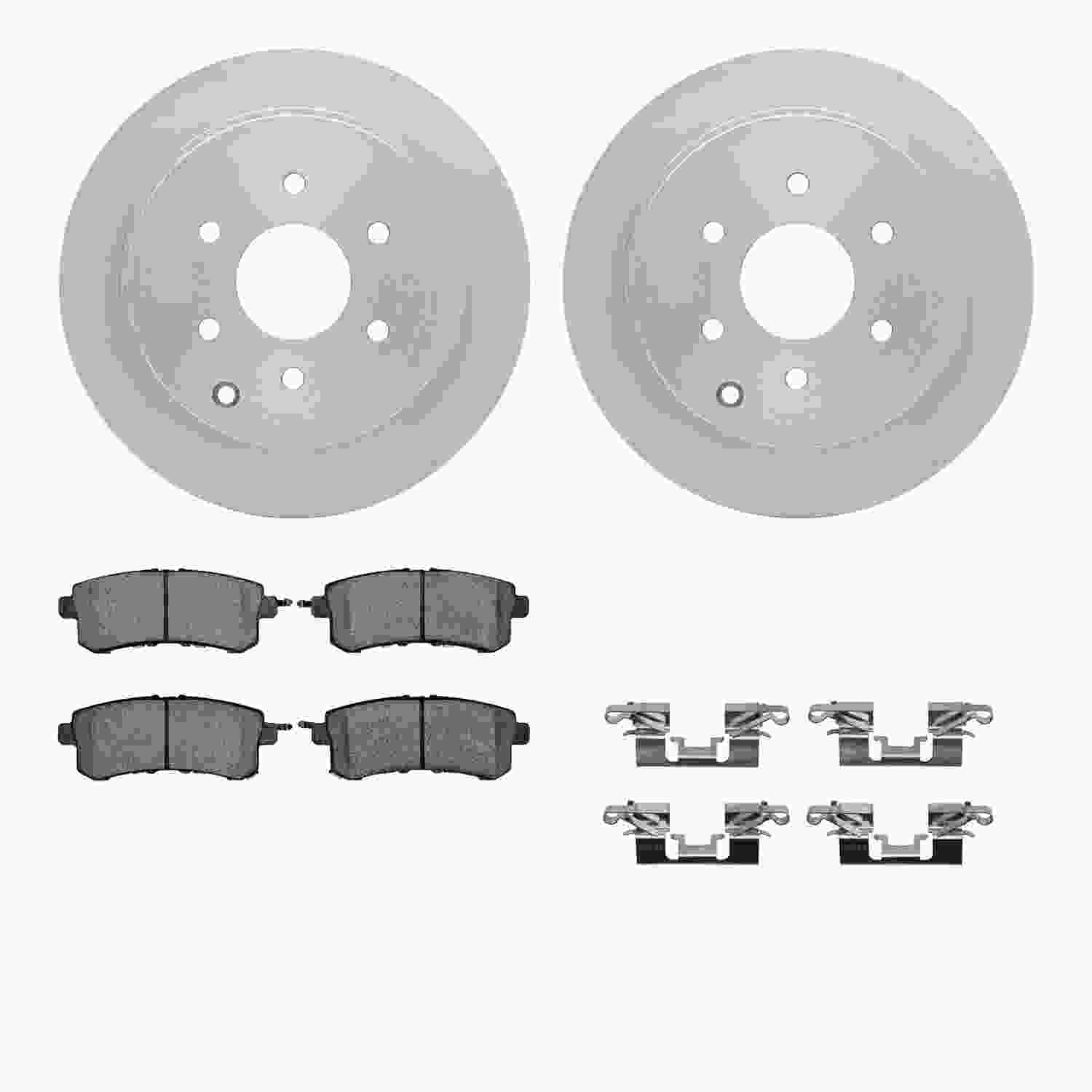 Dynamic Friction Company Disc Brake Pad and Rotor / Drum Brake Shoe and Drum Kit 6312-68019