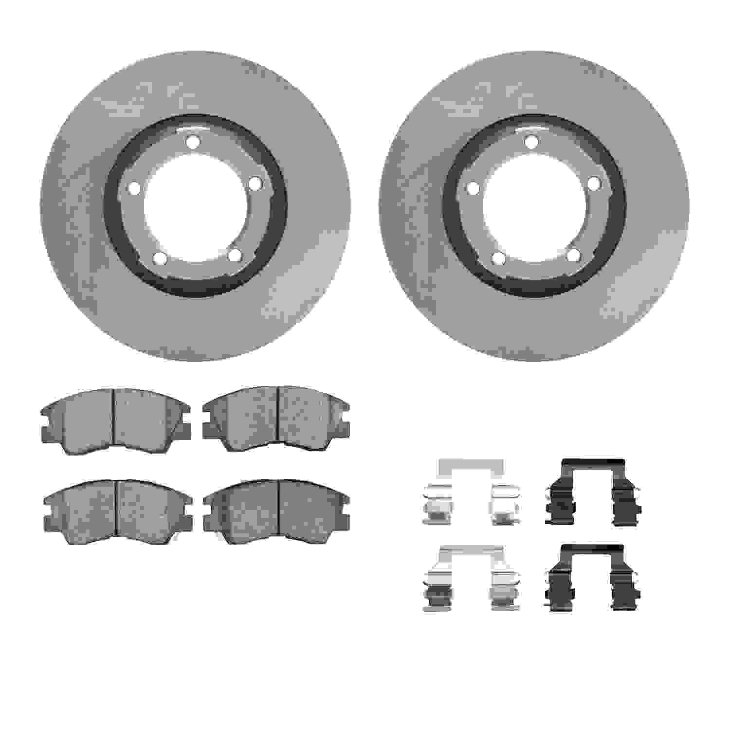 Dynamic Friction Company Disc Brake Pad and Rotor / Drum Brake Shoe and Drum Kit 6312-72024