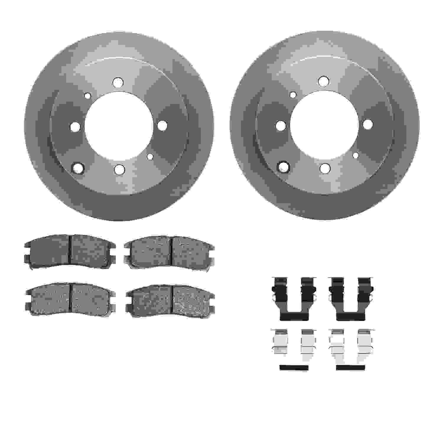 Dynamic Friction Company Disc Brake Pad and Rotor / Drum Brake Shoe and Drum Kit 6312-72027