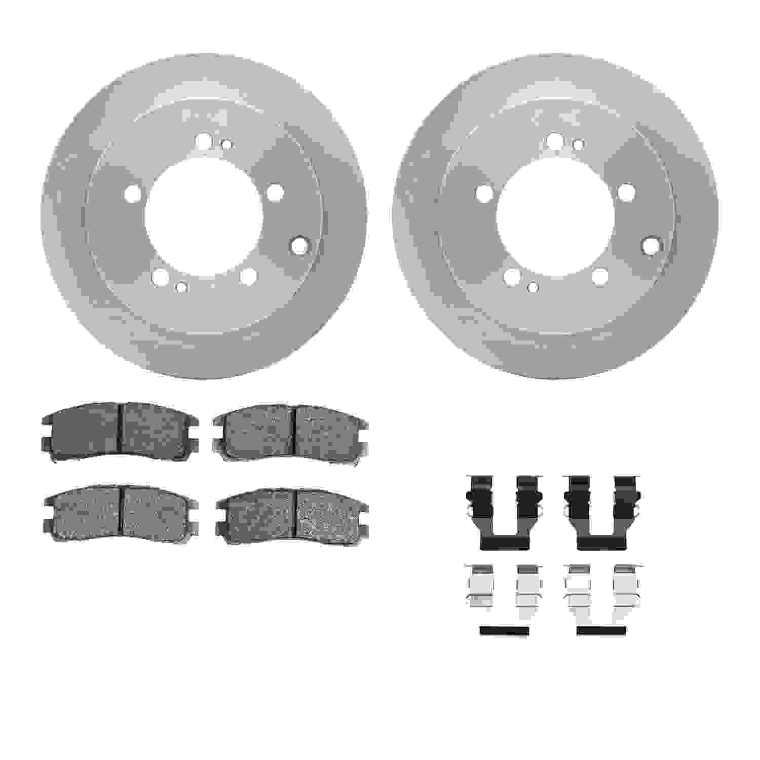 Dynamic Friction Company Disc Brake Pad and Rotor / Drum Brake Shoe and Drum Kit 6312-72028