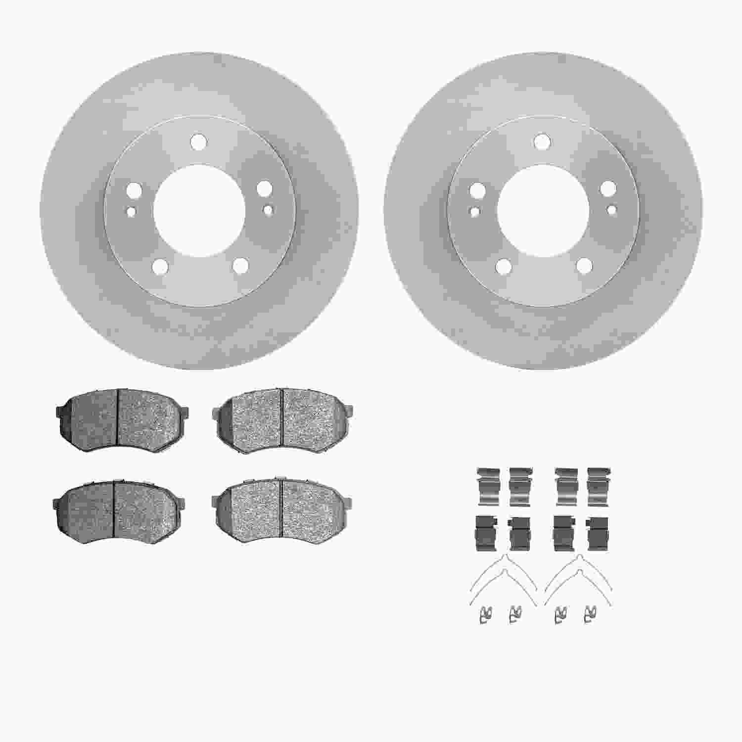 Dynamic Friction Company Disc Brake Pad and Rotor / Drum Brake Shoe and Drum Kit 6312-72033