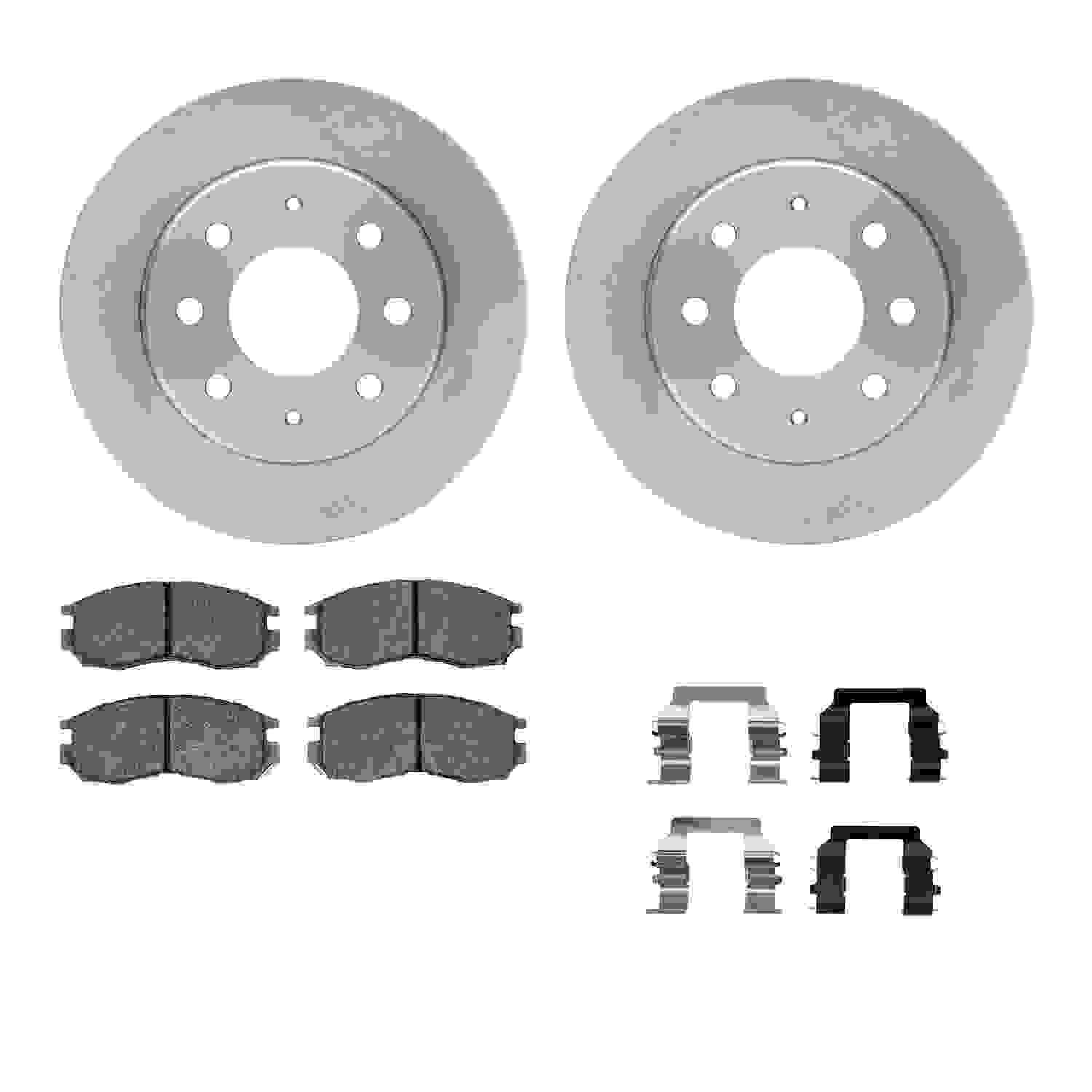 Dynamic Friction Company Disc Brake Pad and Rotor / Drum Brake Shoe and Drum Kit 6312-72036