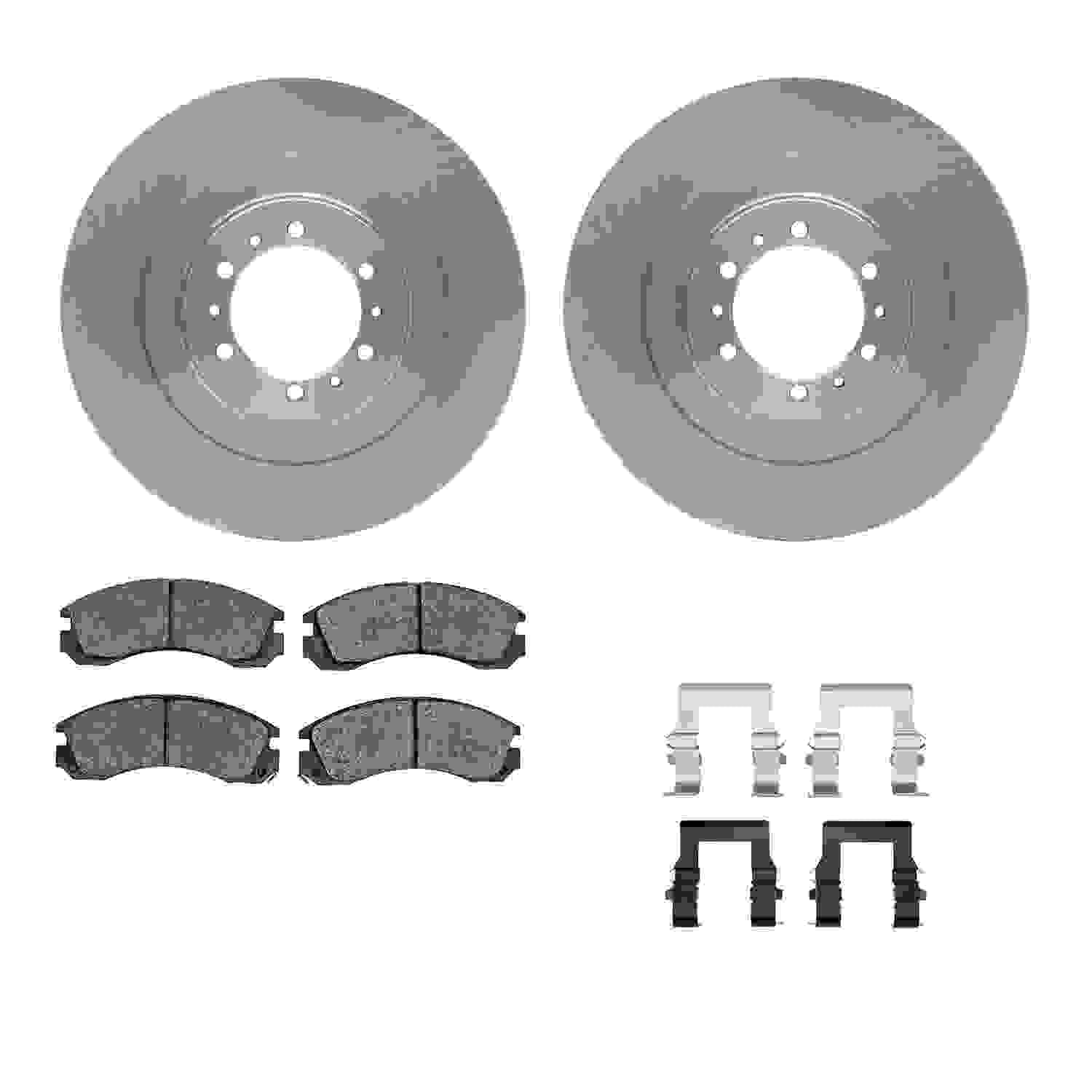 Dynamic Friction Company Disc Brake Pad and Rotor / Drum Brake Shoe and Drum Kit 6312-72044