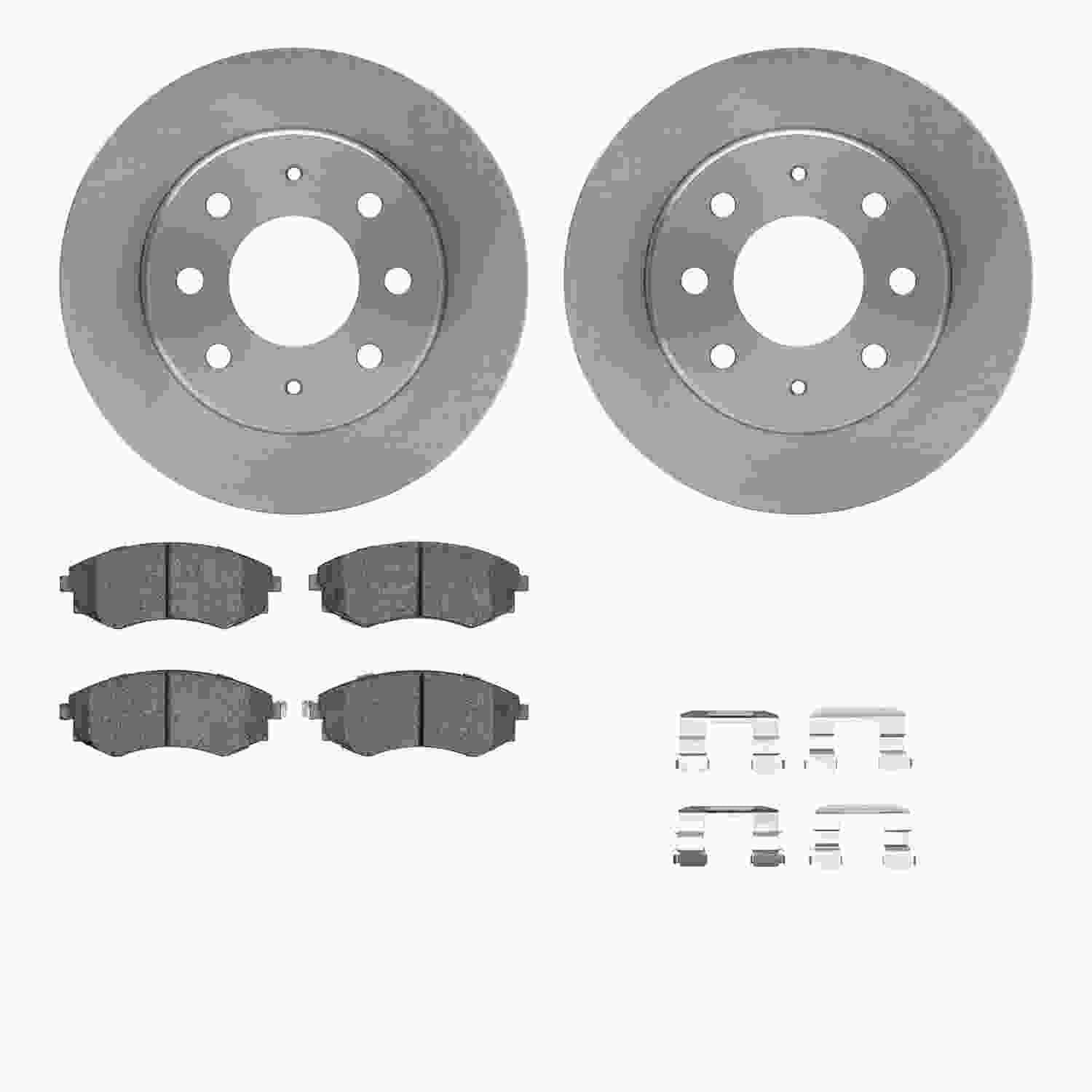 Dynamic Friction Company Disc Brake Pad and Rotor / Drum Brake Shoe and Drum Kit 6312-72066