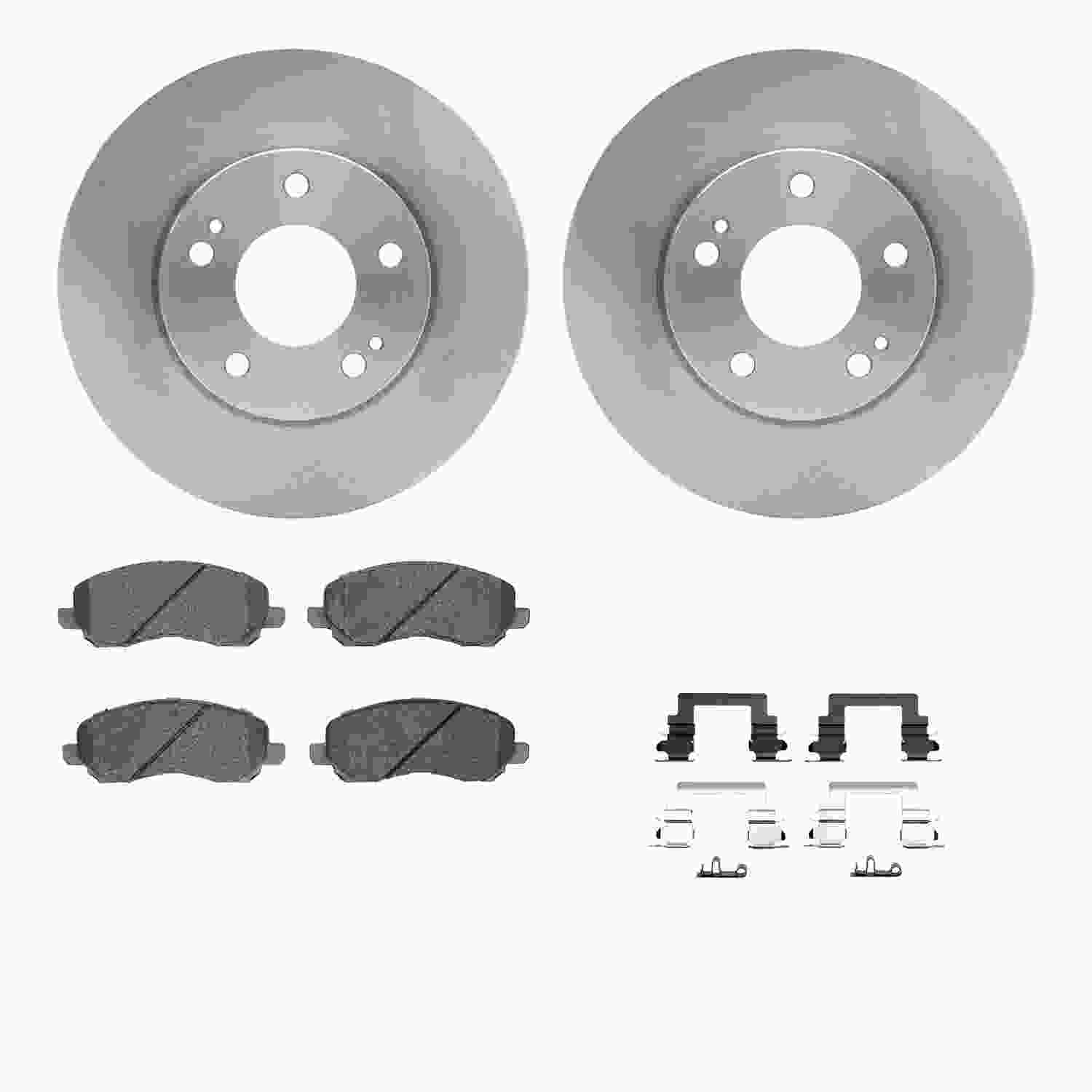 Dynamic Friction Company Disc Brake Pad and Rotor / Drum Brake Shoe and Drum Kit 6312-72068